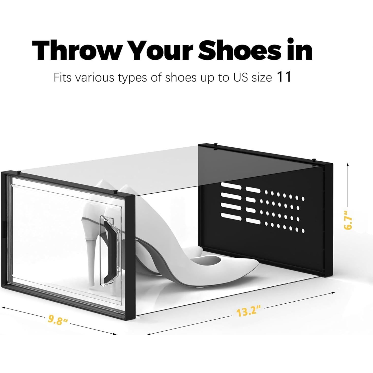 Caja de Almacenamiento de Zapatos VERANO X-Grande 12 Piezas