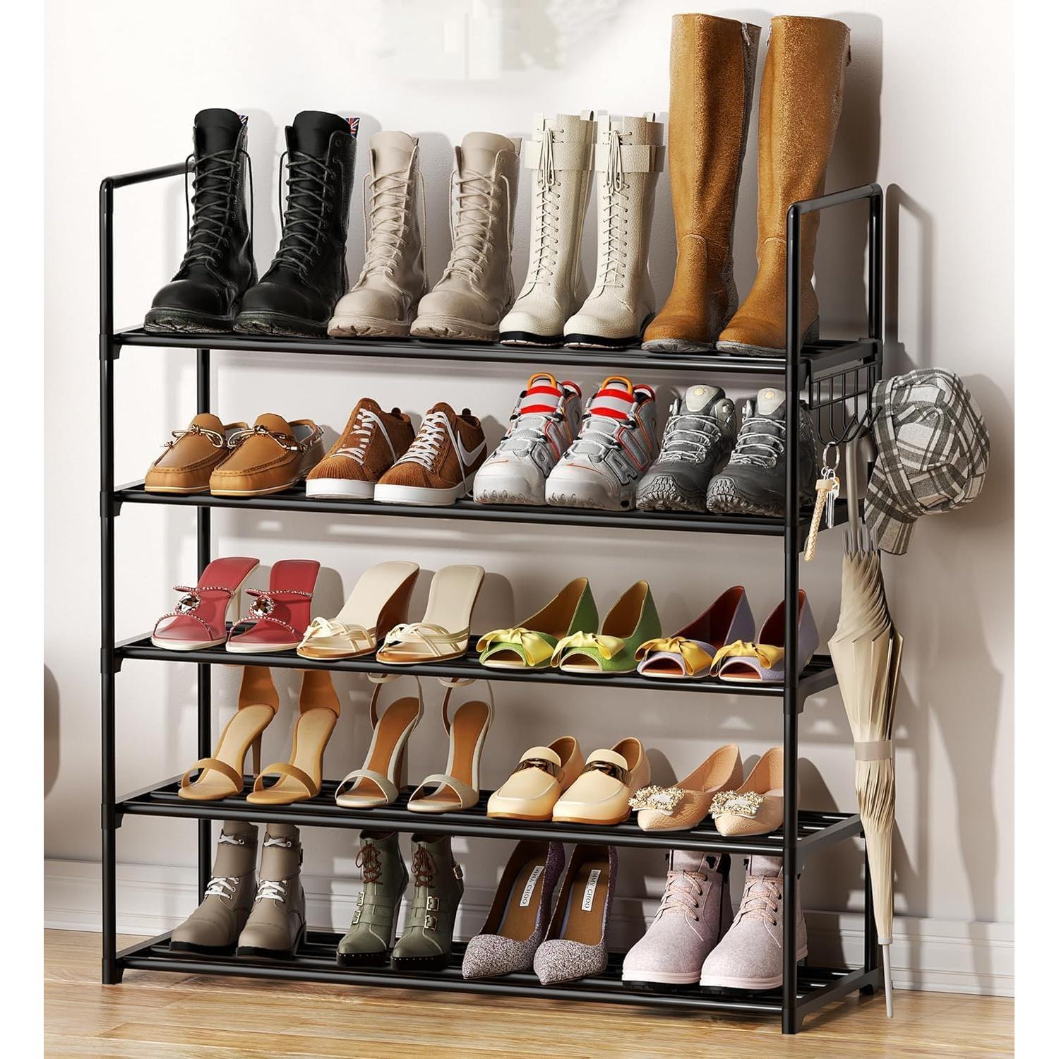 Estante Organizador de Zapatos Homicker 5 Niveles Metal 20-25 Pares