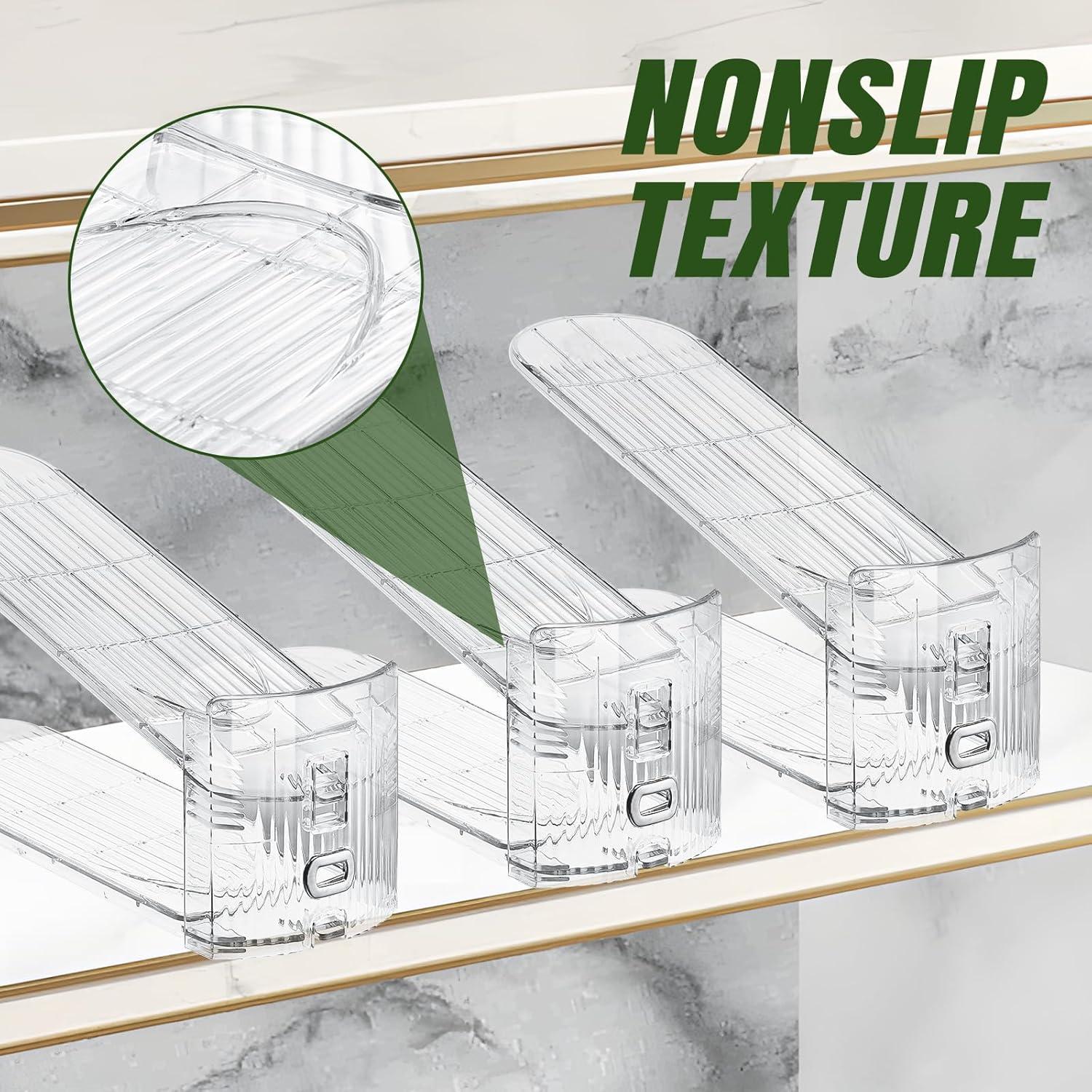 Organizador de Zapatos Transparente MOVDEET 12 Piezas Ajustable