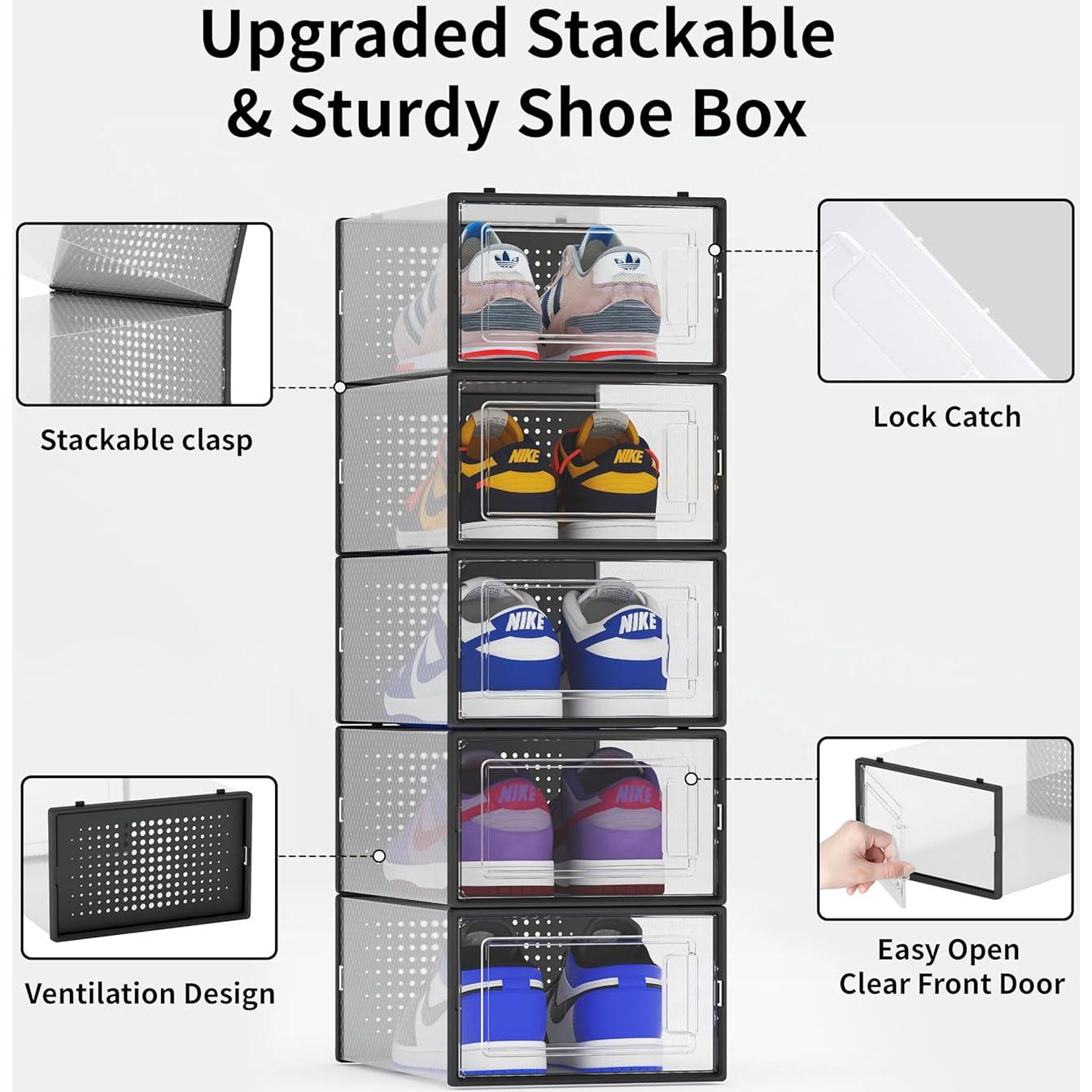 Cajas de Almacenamiento para Zapatos Seseno 12 Unidades 34x24cm