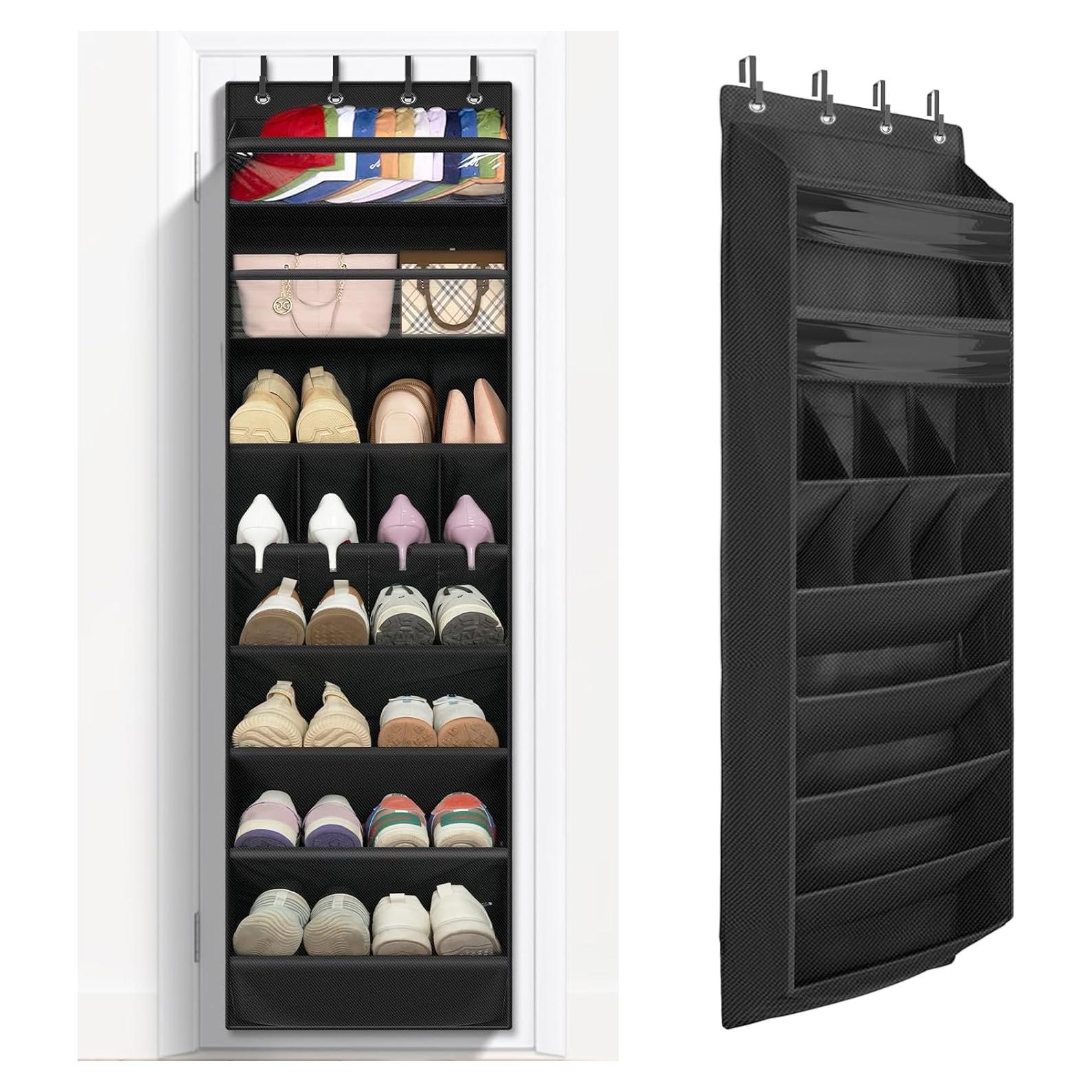 Organizador de Zapatos Colgante FENTEC 8 Estantes Negro 172.7 cm