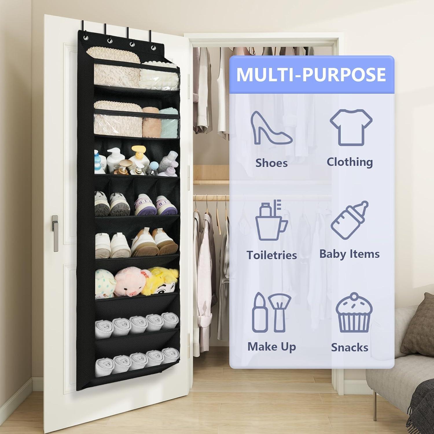 Organizador de Zapatos Colgante FENTEC 8 Estantes Negro 172.7 cm