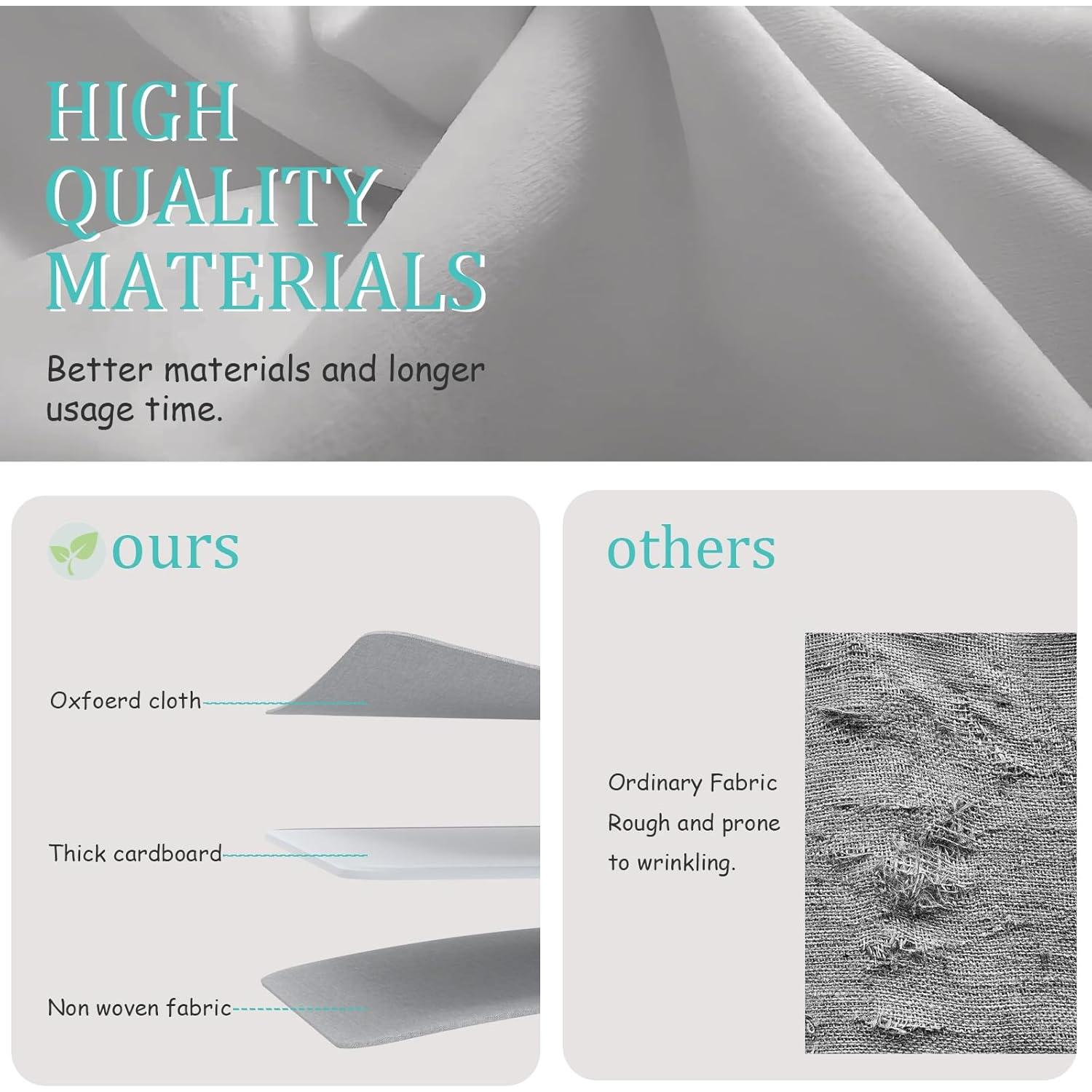 Organizador de Zapatos Plegable GUOHNHE 2 Paquetes 42x32x26cm Gris