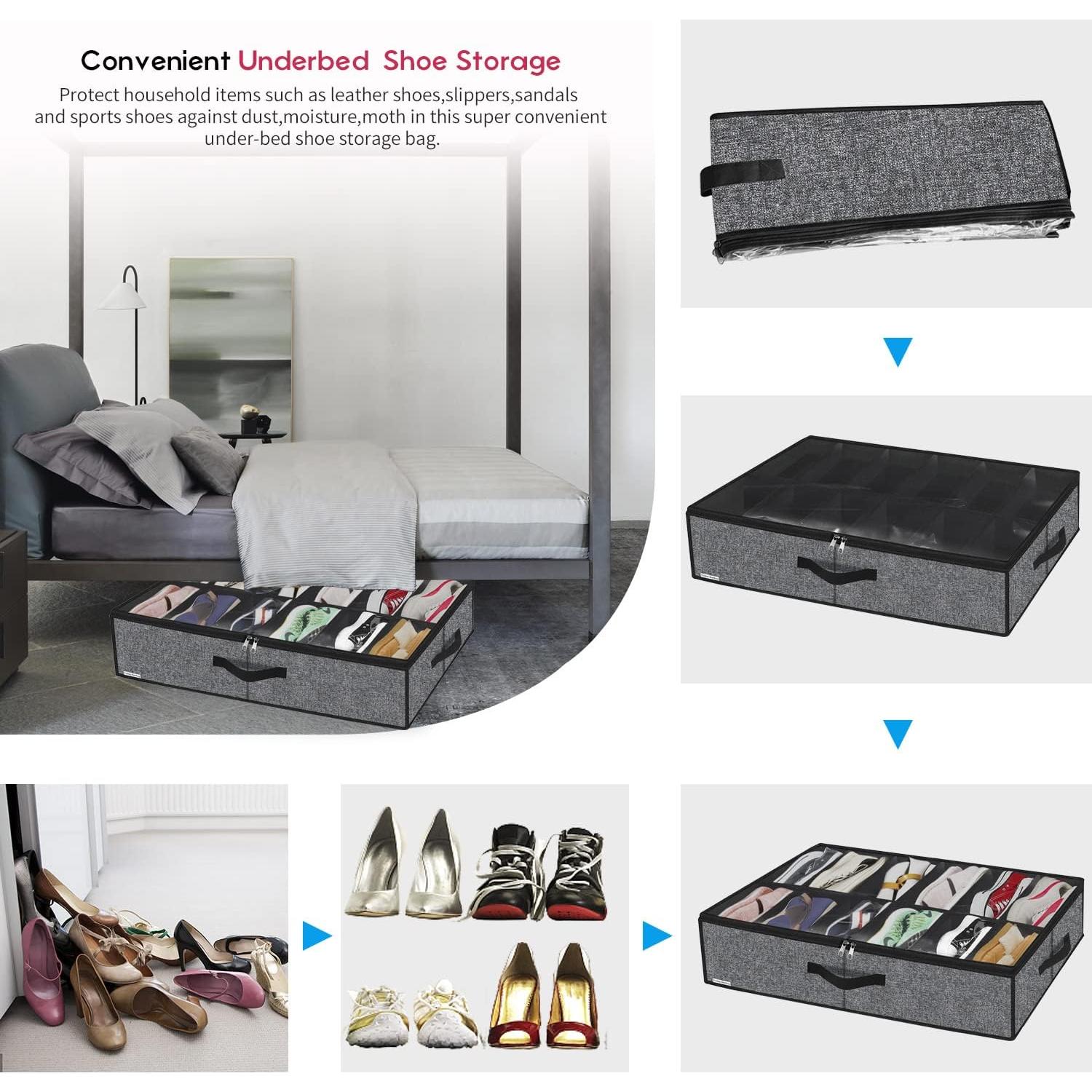 Organizadores de Zapatos Bajo la Cama Friday Monkey 2 Pzas 24 Pares