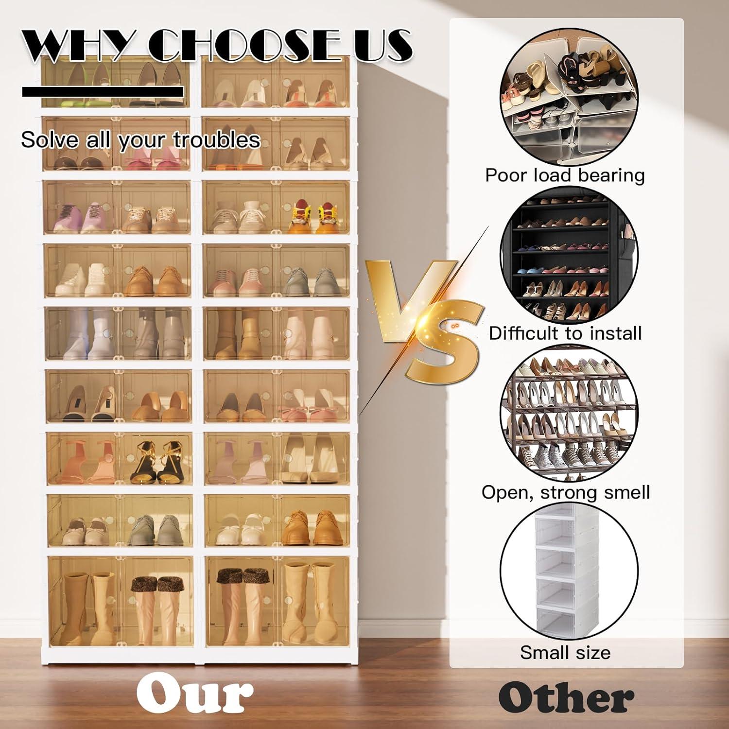 Organizador de Zapatos YIFOR 9 Niveles Plegable 36 Pares