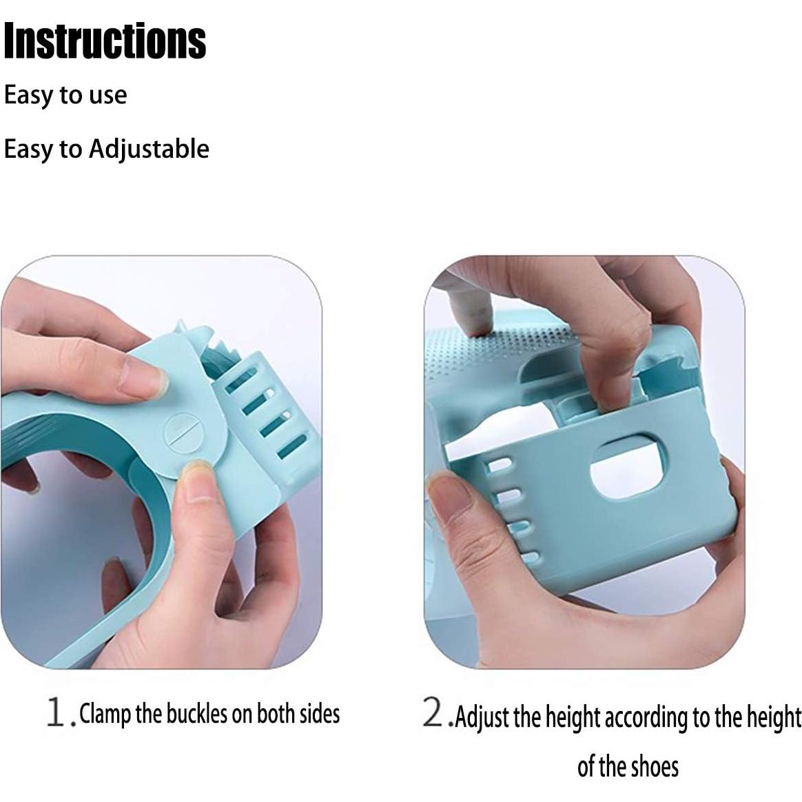 Organizador de Zapatos RISETEX 12 Estantes Ajustables Negro