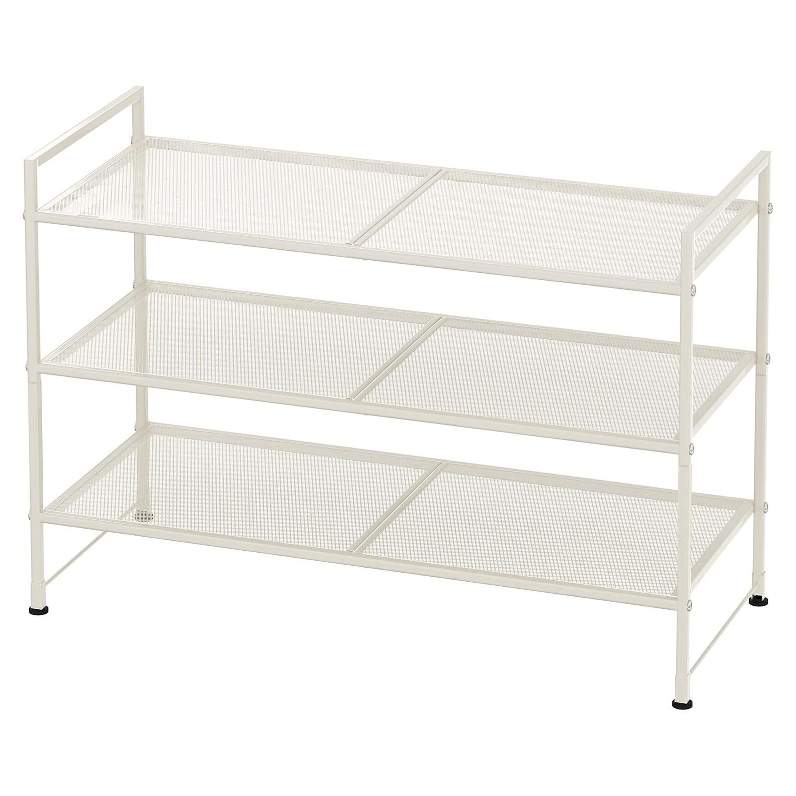 Estante para zapatos apilable Simple Houseware 3 niveles blanco