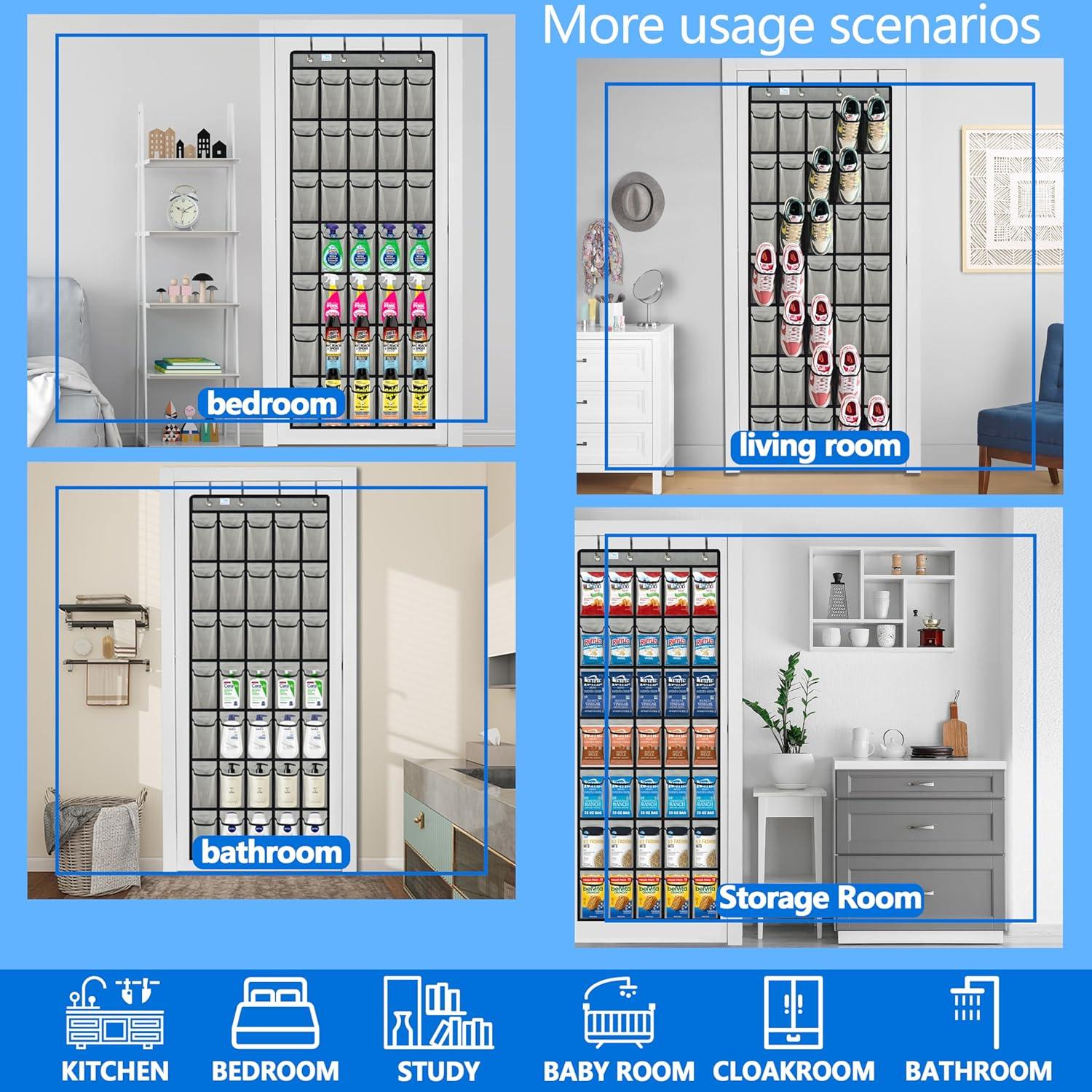 Organizador de Zapatos sobre la Puerta Zebricolo 35 Bolsillos