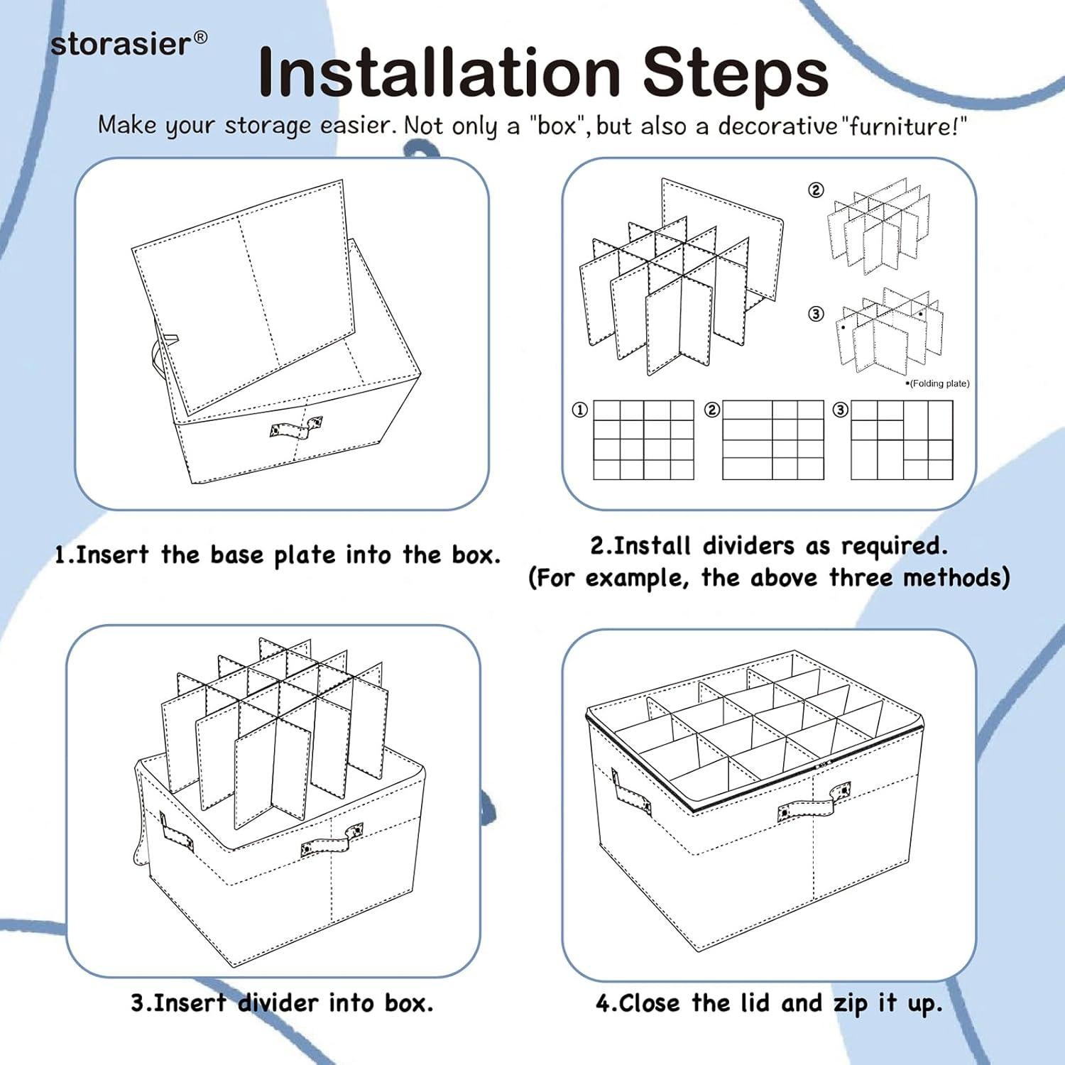 Organizador de Zapatos Apilable storasier Marrón 53x42x33cm