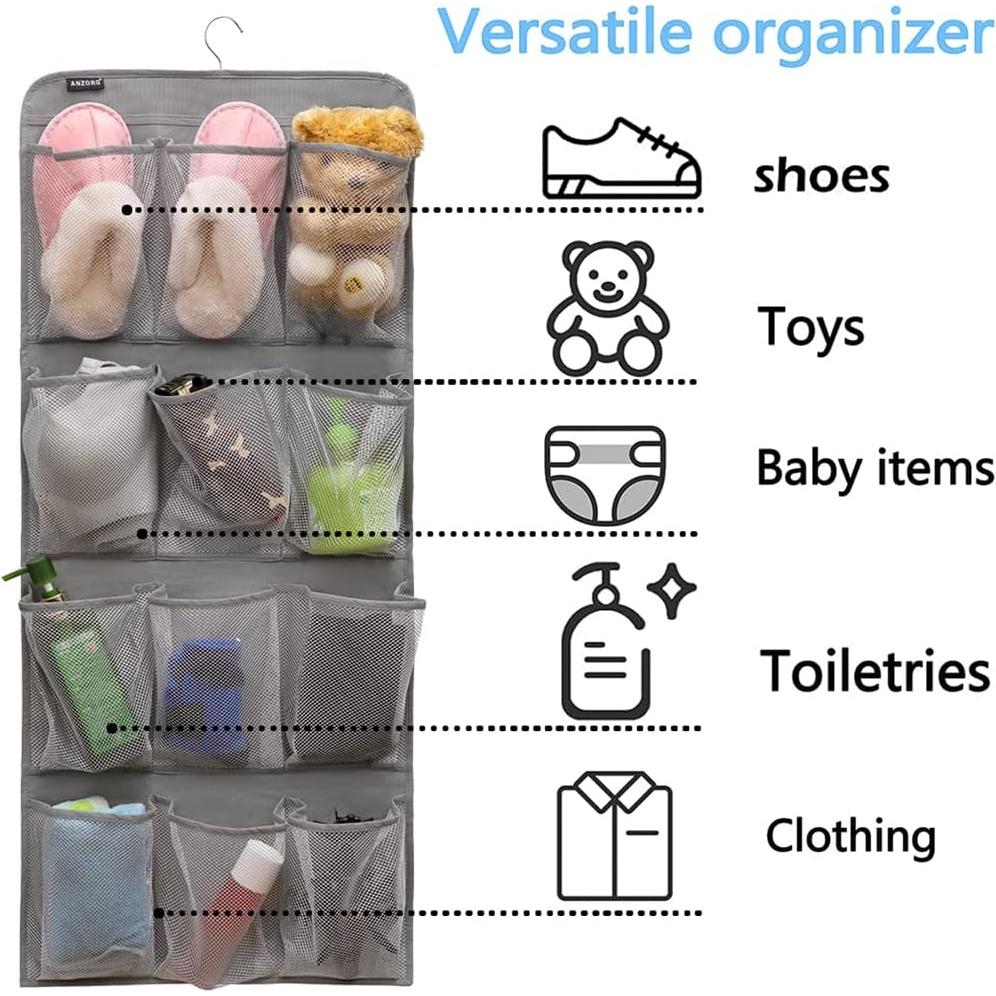 Organizador Colgante de Zapatos ANZORG con 24 Bolsillos