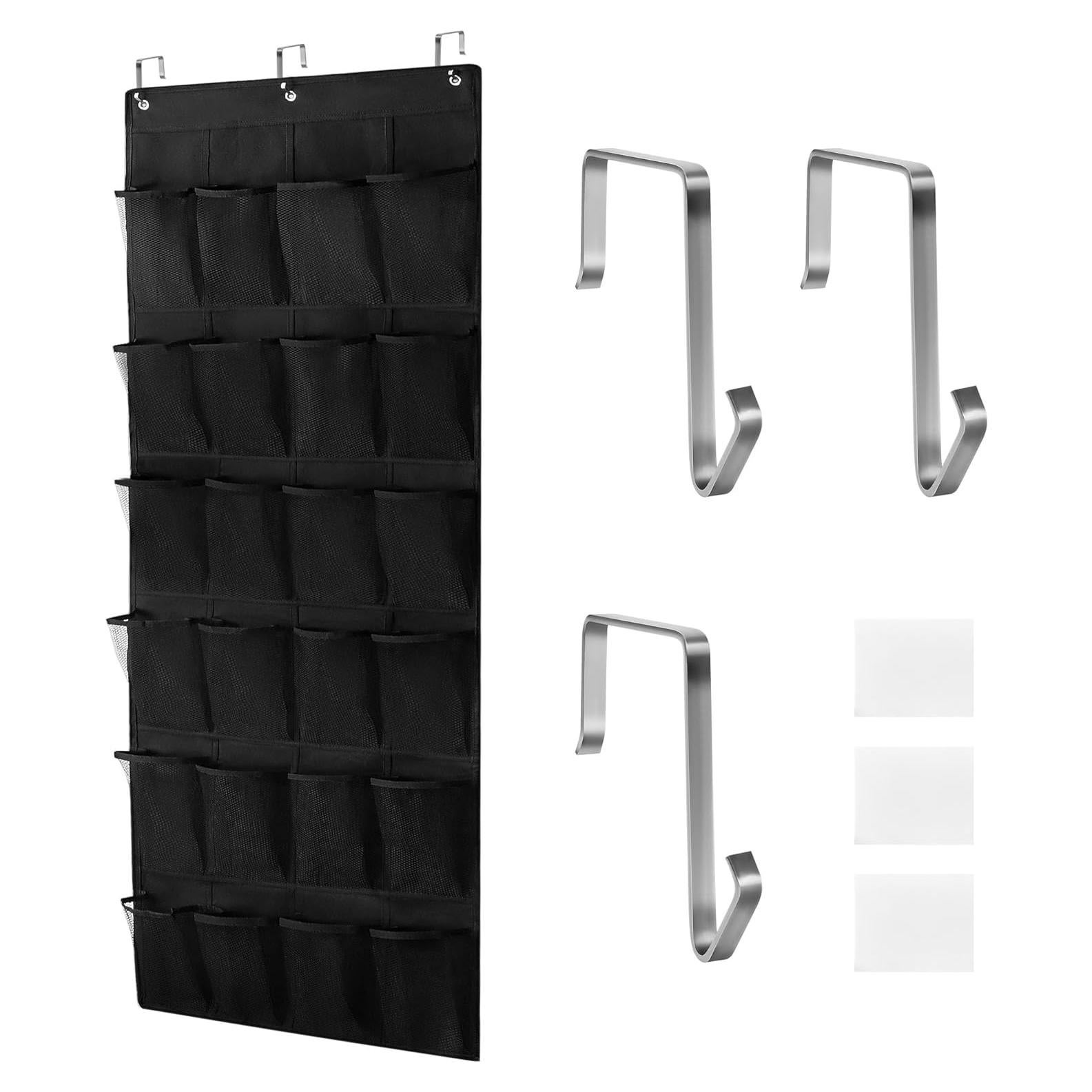 Organizador de Zapatos Colgante HARBULE 24 Bolsillos Negro