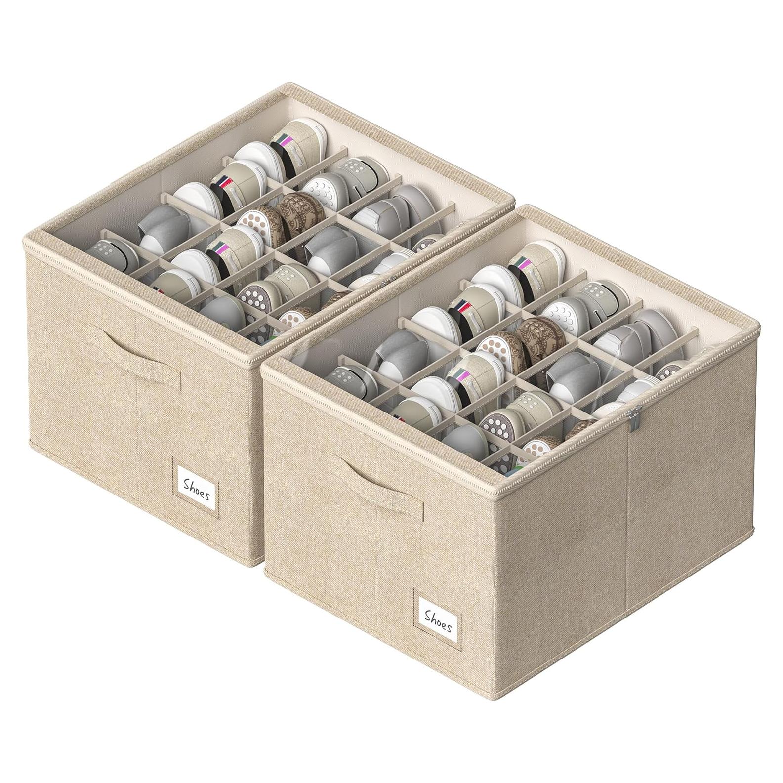 Organizador de Zapatos CYhom 2 Piezas Beige 50x40x32cm