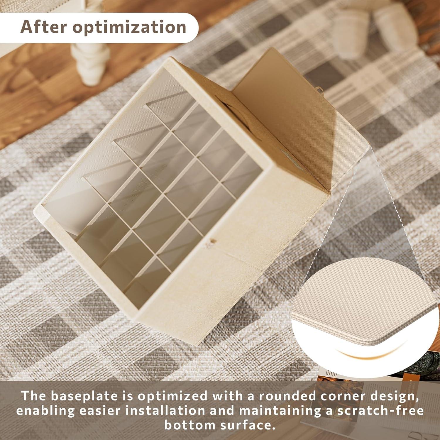 Organizador de Zapatos CYhom 2 Piezas Beige 50x40x32cm