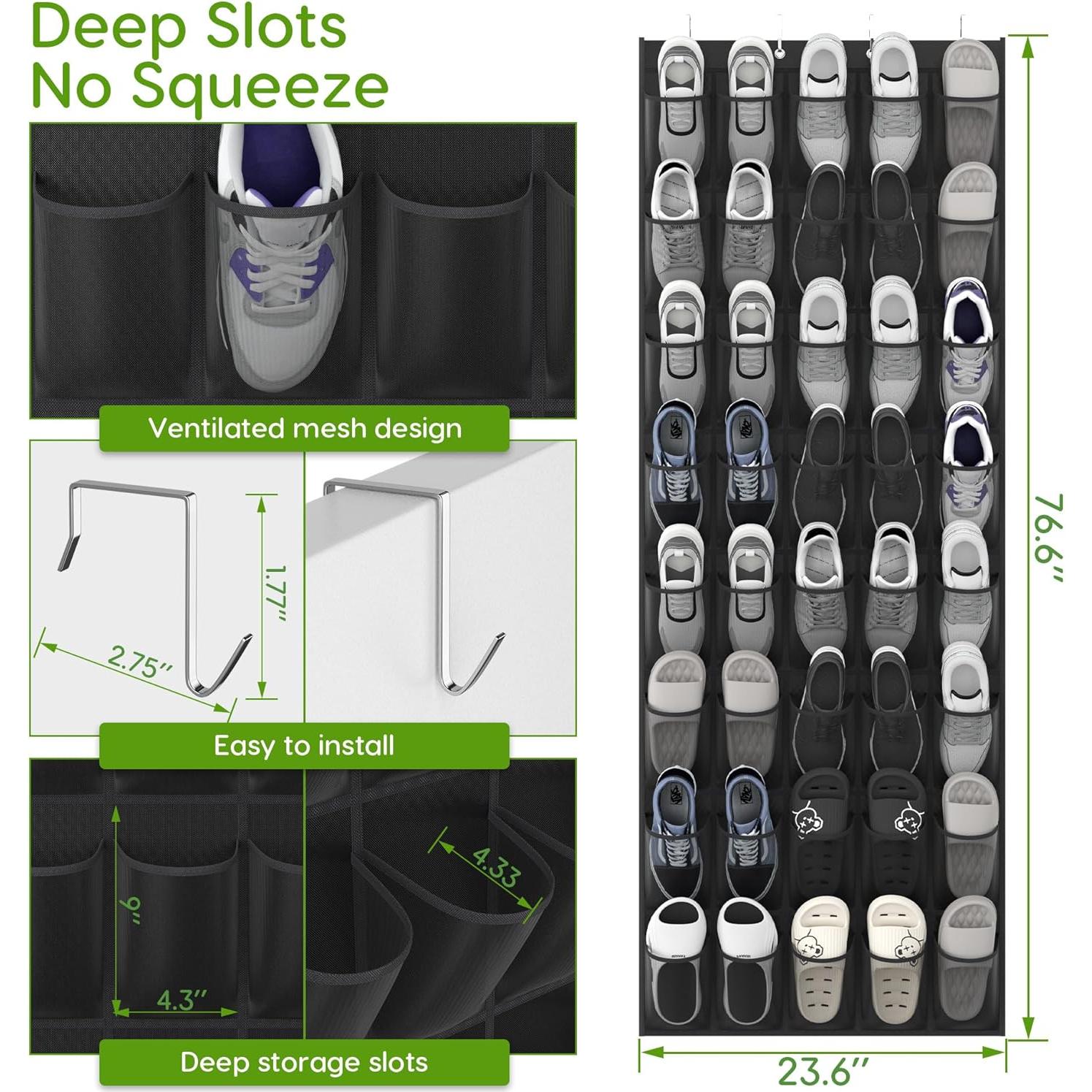 Organizador de Zapatos Unjumbly 40 Bolsillos Malla Transpirable