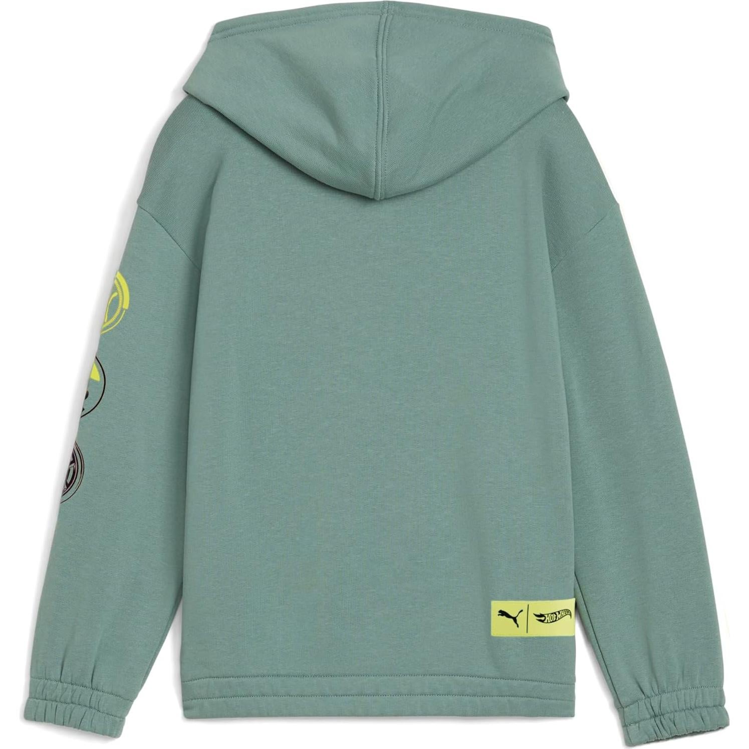 Sudadera PUMA Gráfica Algodón Niños 7 Años Verde Luna