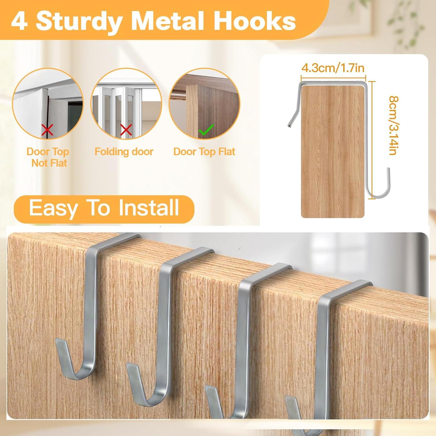 Organizador de zapatos colgante LEHKG 8 estantes gris