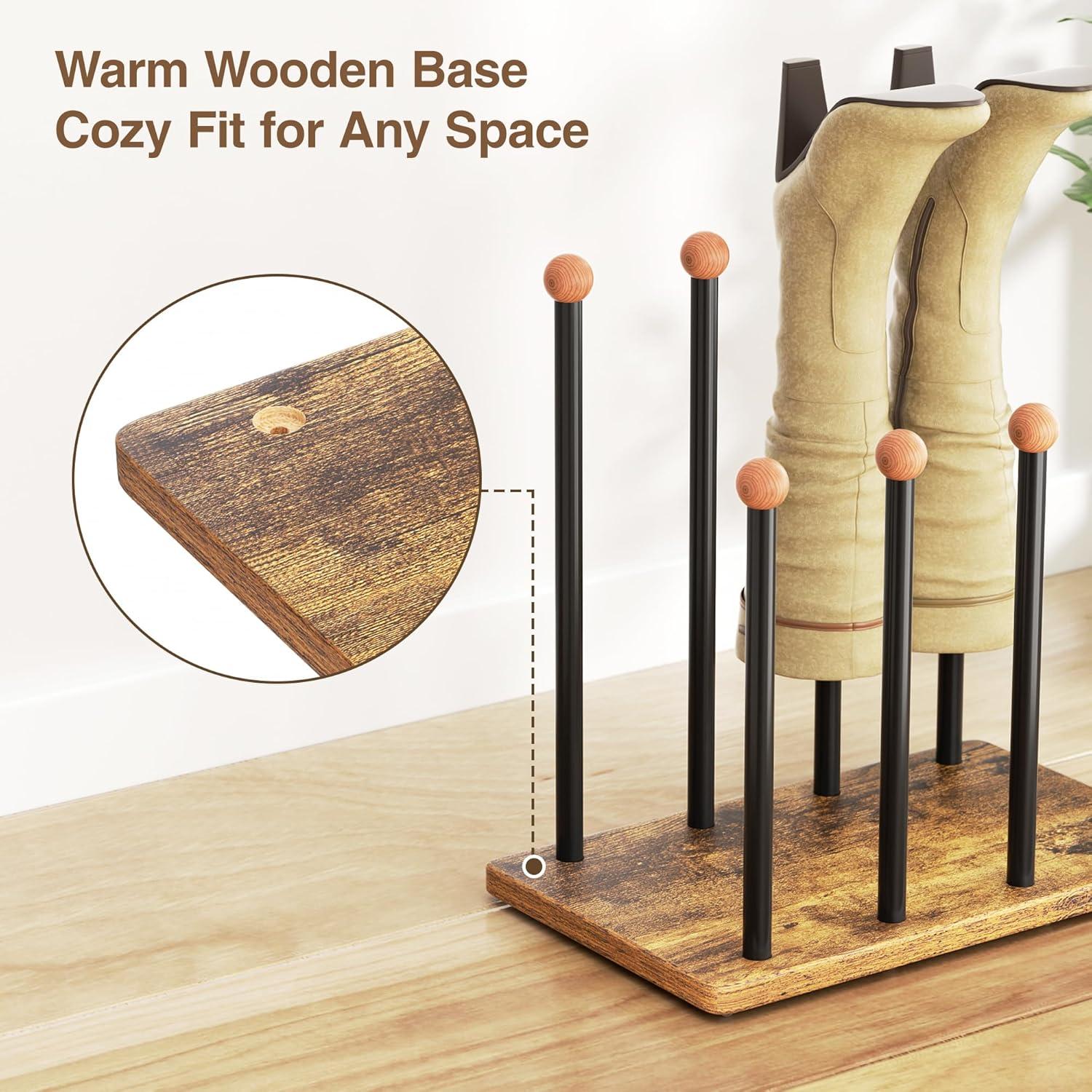 Organizador de zapatos Pickpiff para 8 pares con base de madera