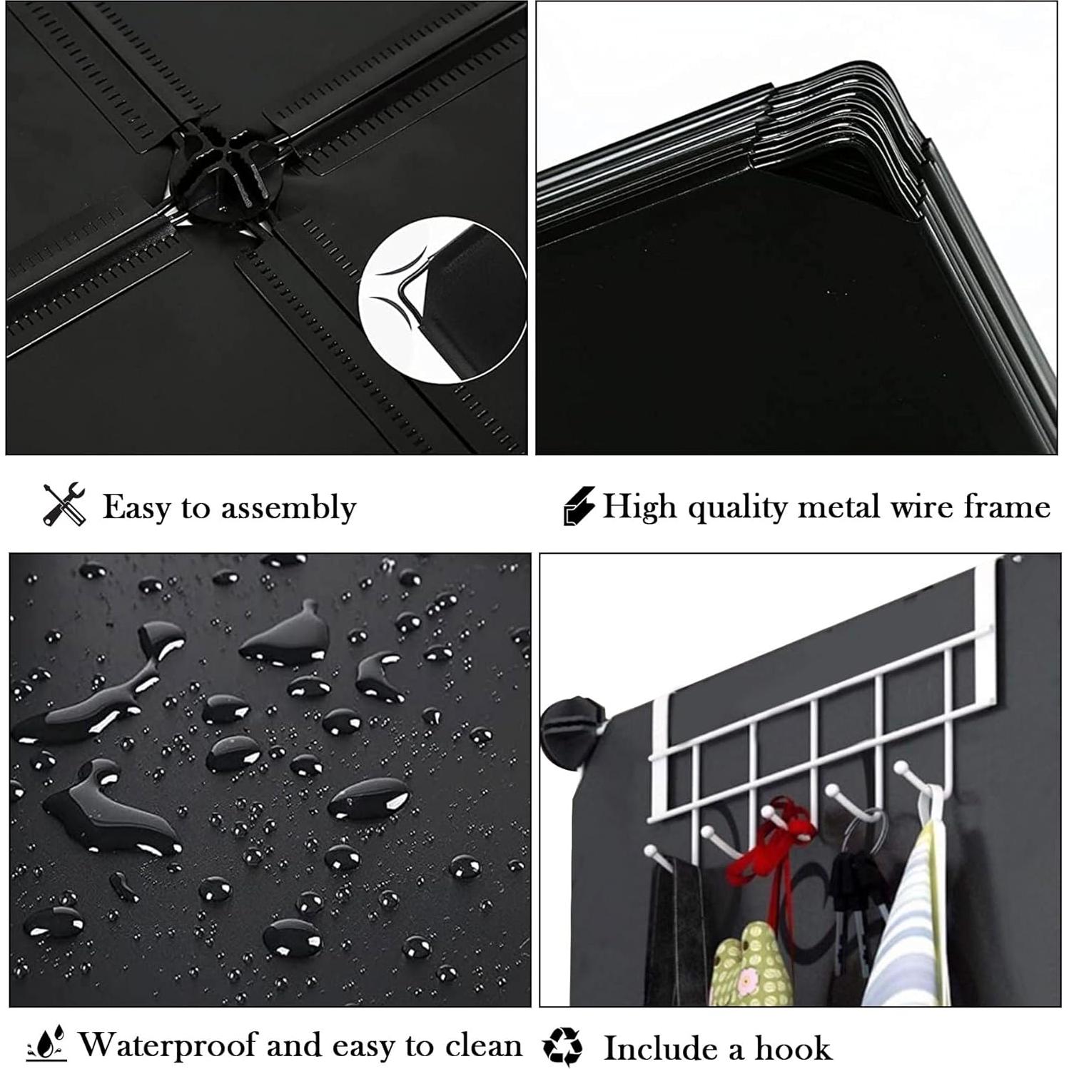 Estante para zapatos AWTATOS 8 niveles negro, 32 pares