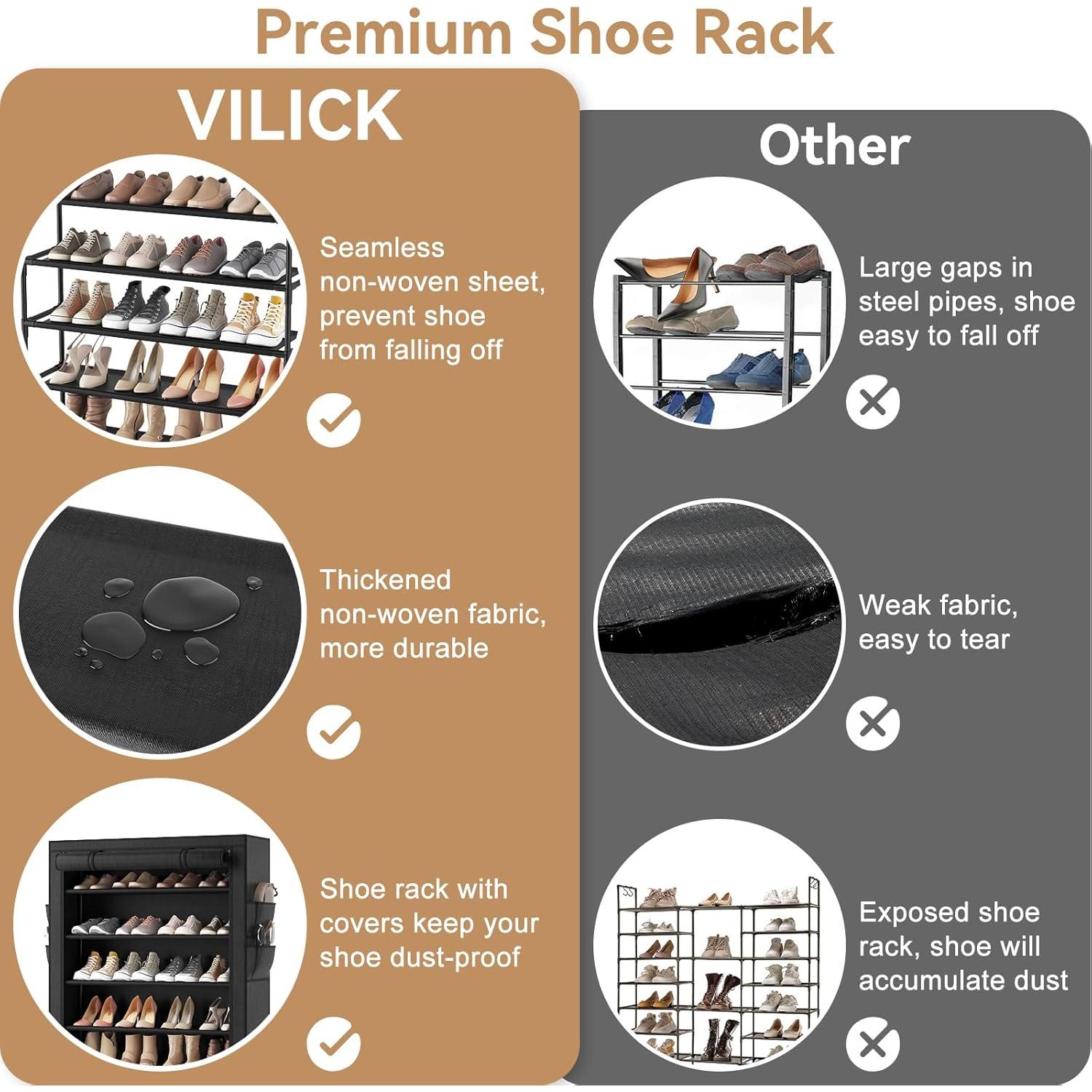 Estante para Zapatos VILICK 5 Niveles Ahorra Espacio 20-24 Pares