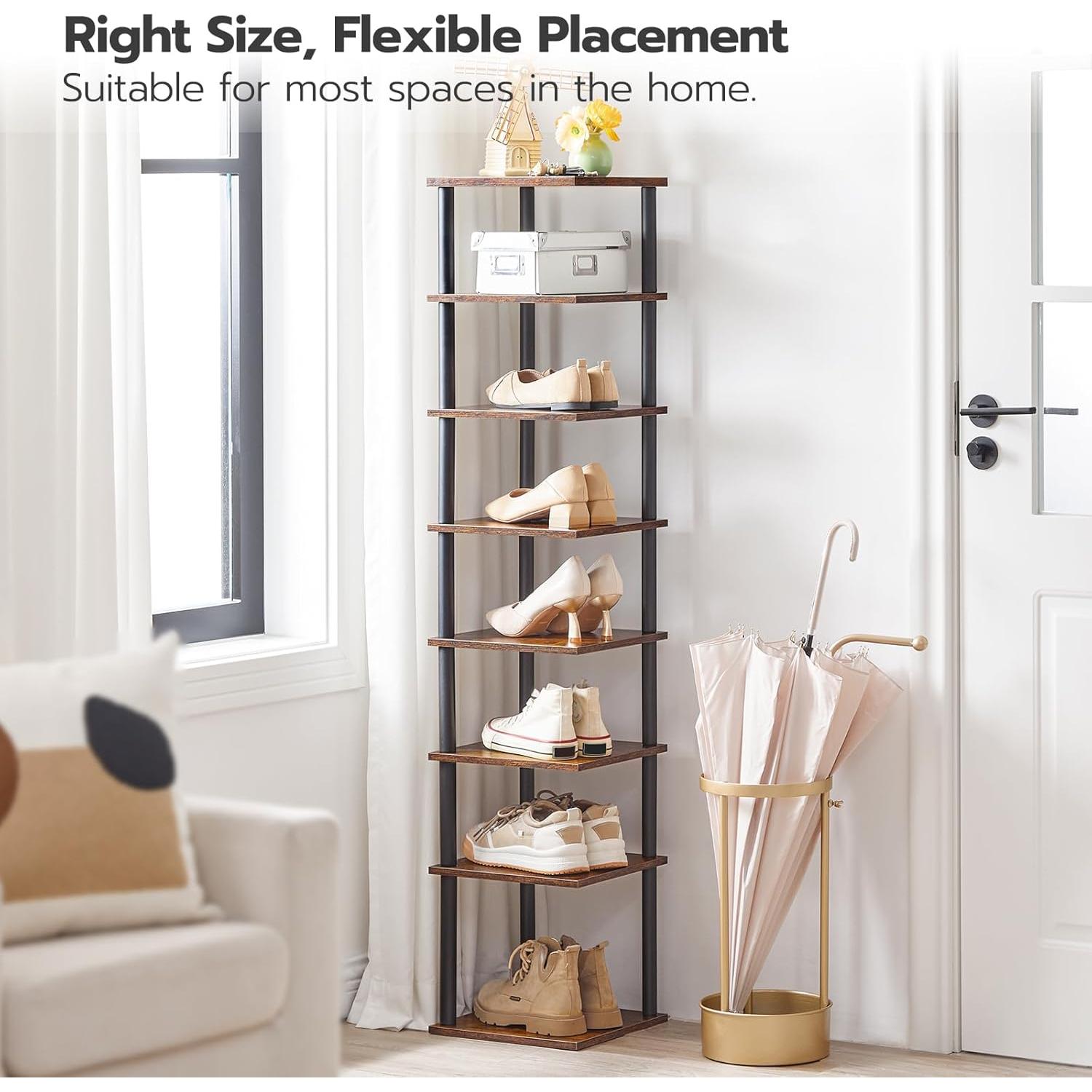 Estante Vertical para Zapatos HOOBRO 8 Niveles 28x28x135 cm
