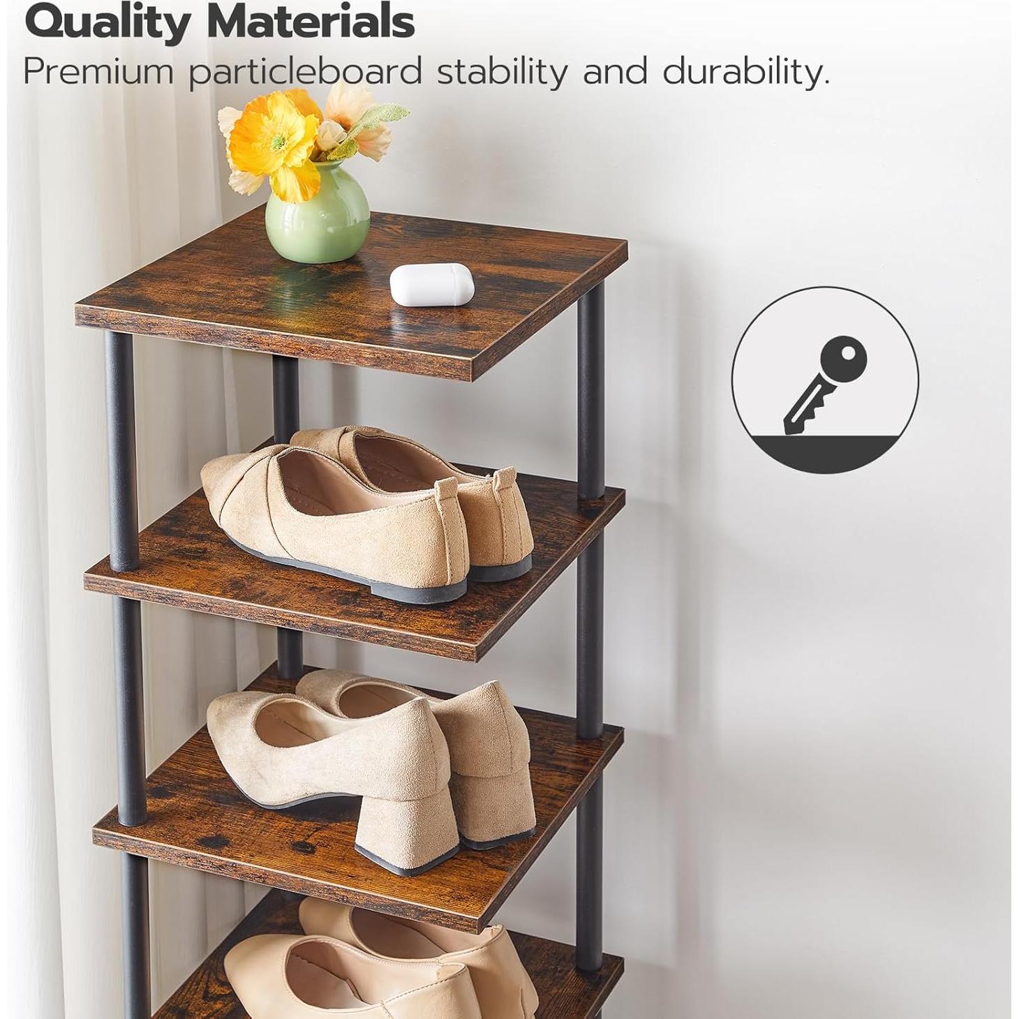 Estante Vertical para Zapatos HOOBRO 8 Niveles 28x28x135 cm