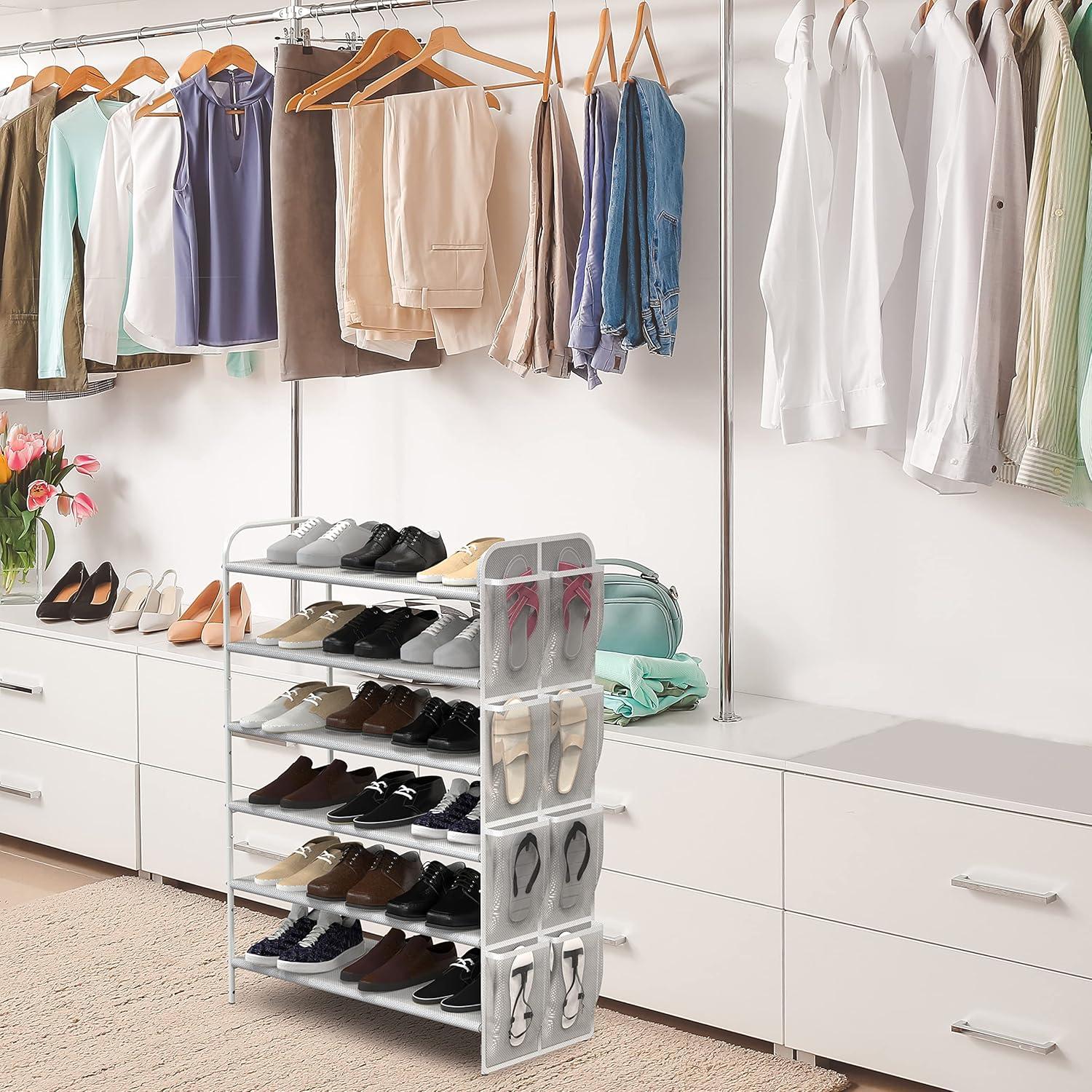Organizador de Zapatos de 6 Niveles Simple Houseware Gris