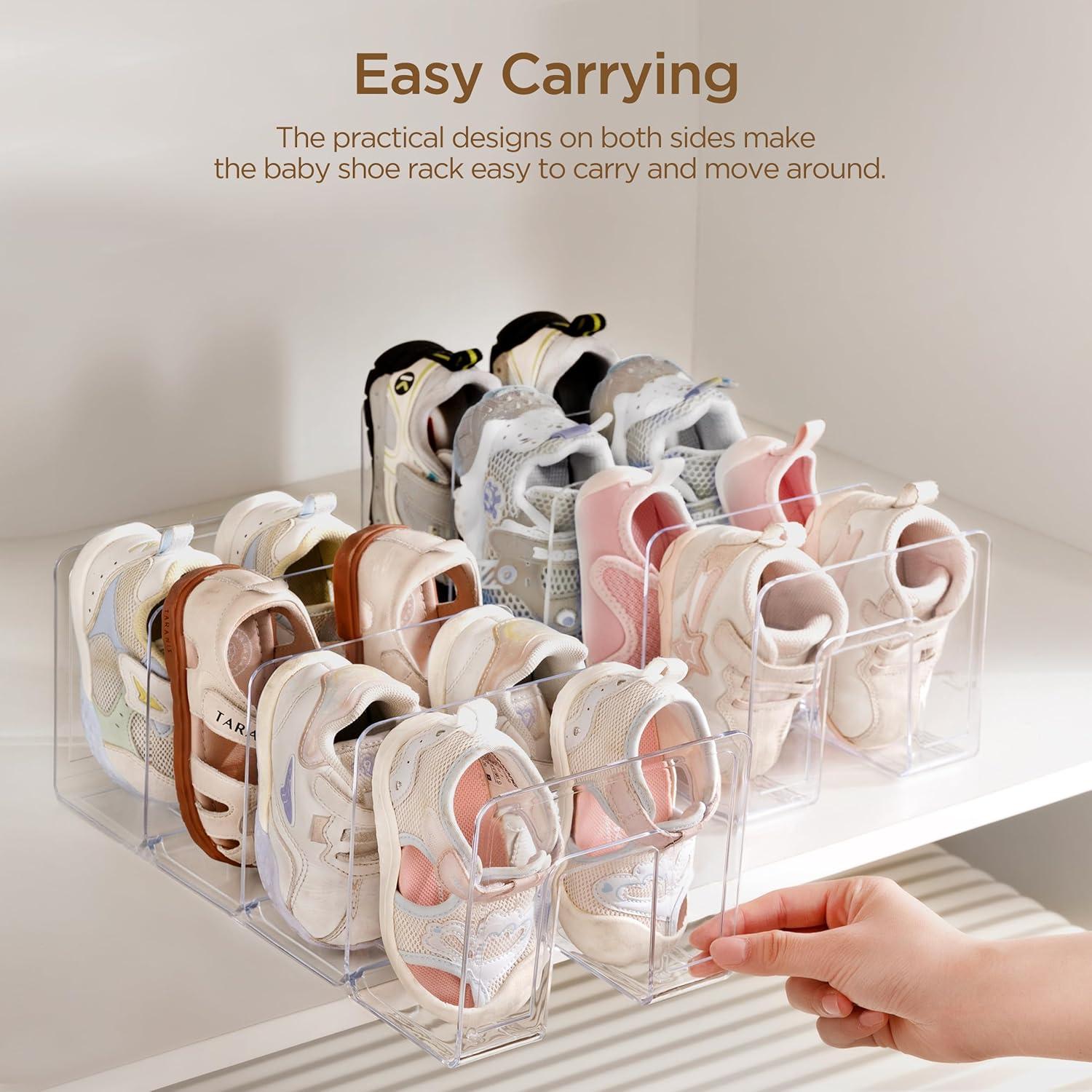 Estante de Zapatos Acrílico HBlife 4 Secciones 32x14.5x13 cm