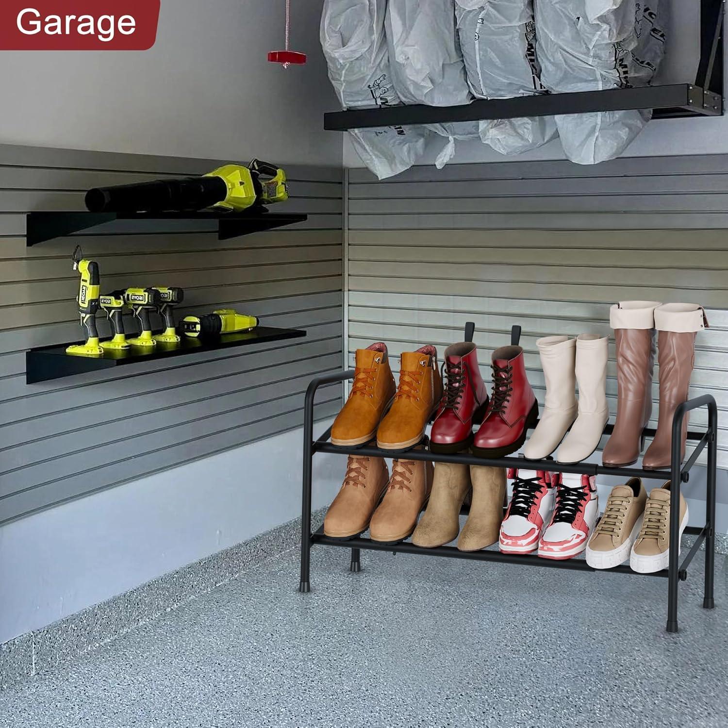 Estante para Zapatos Expandible Housen Solutions 2 Niveles Negro