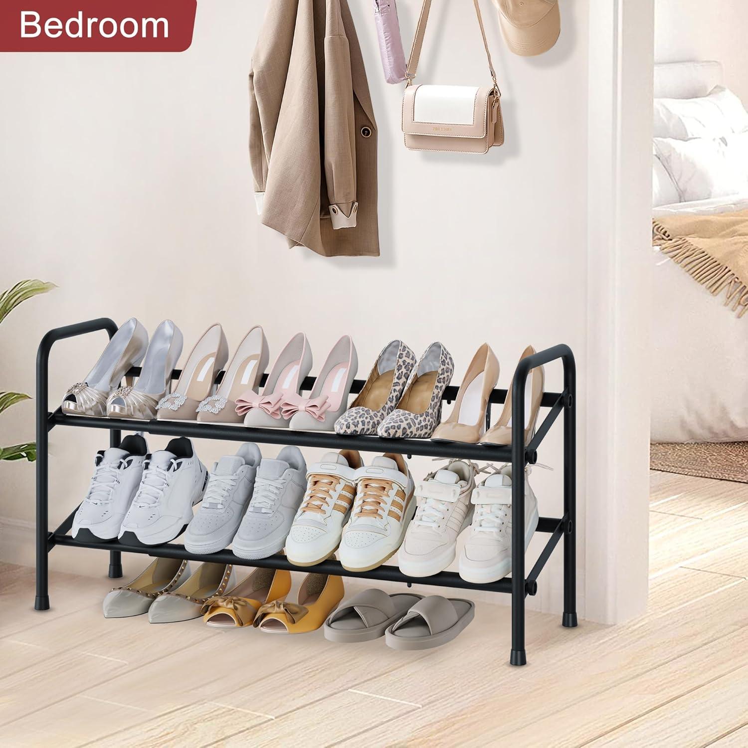 Estante para Zapatos Expandible Housen Solutions 2 Niveles Negro