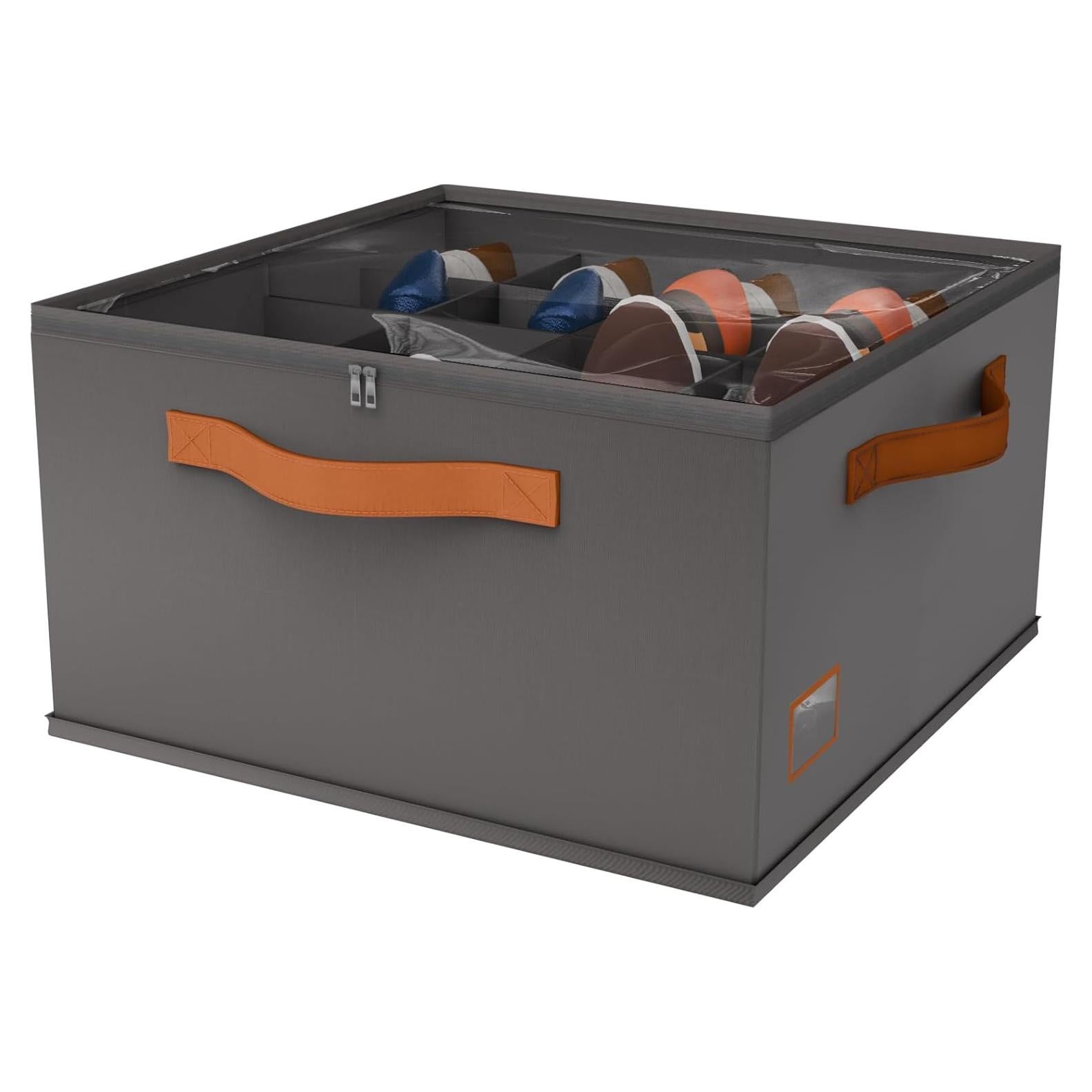 Organizador de Zapatos Atsuhut 16 Pares Gris Plegable