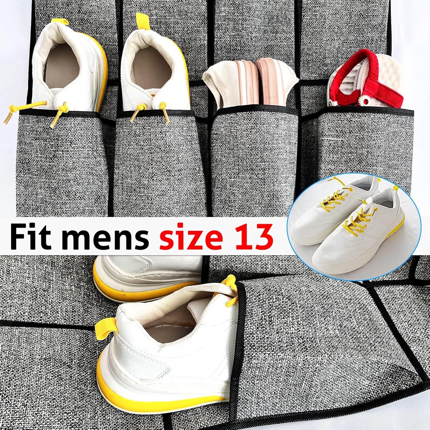 Organizador de Zapatos Homyfort 48 Bolsillos Negro 2 Paquetes