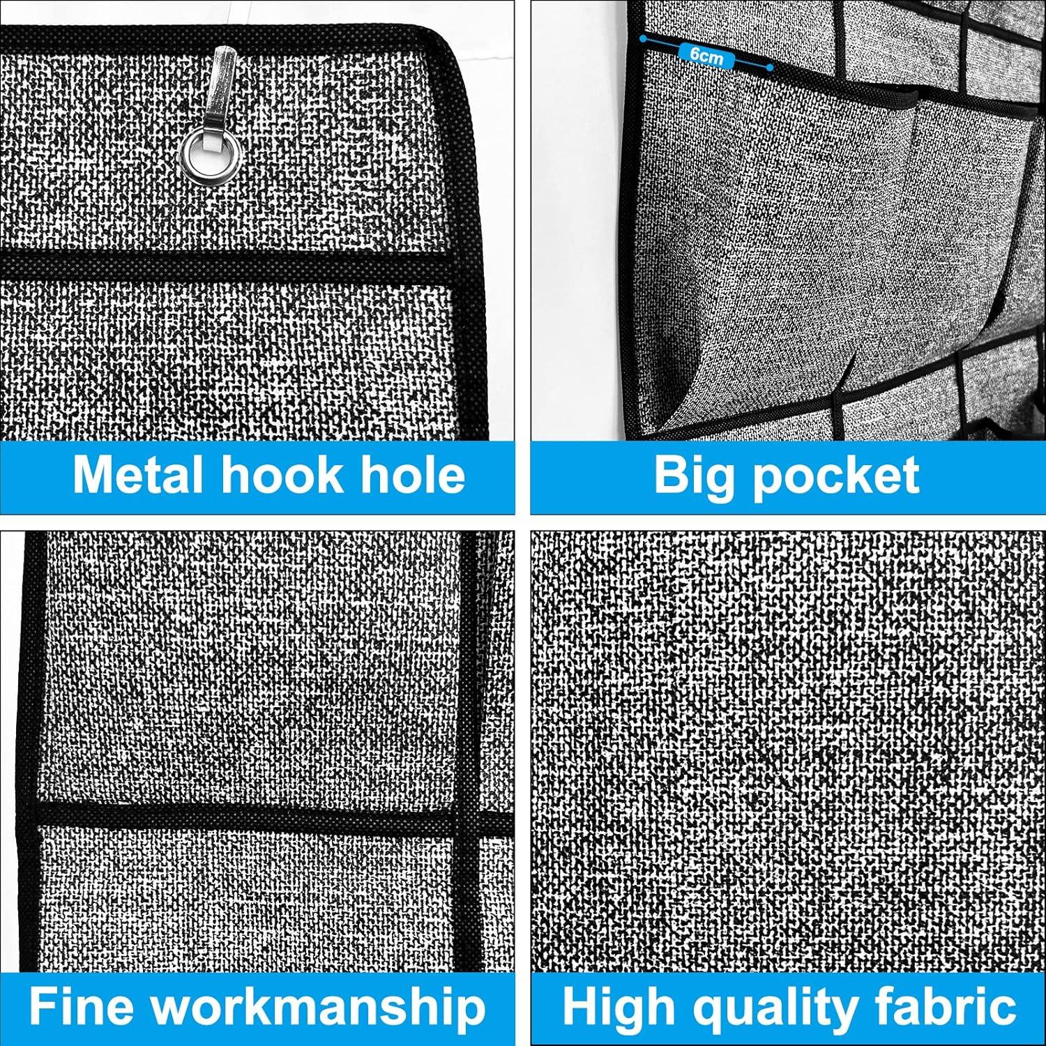 Organizador de Zapatos Homyfort 48 Bolsillos Negro 2 Paquetes