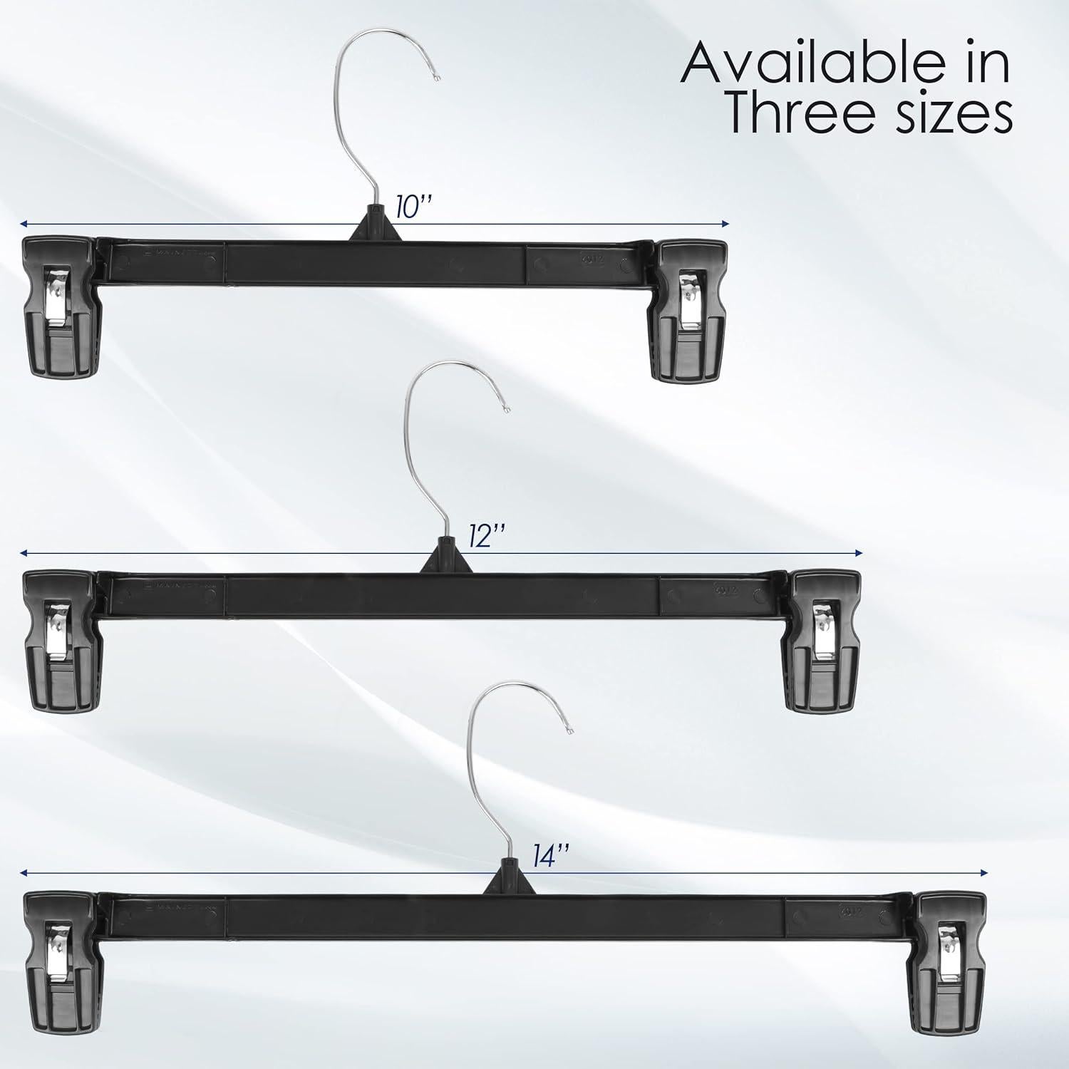 Perchas de Plástico Hanger Central 25 Pack 30.48 cm Negro