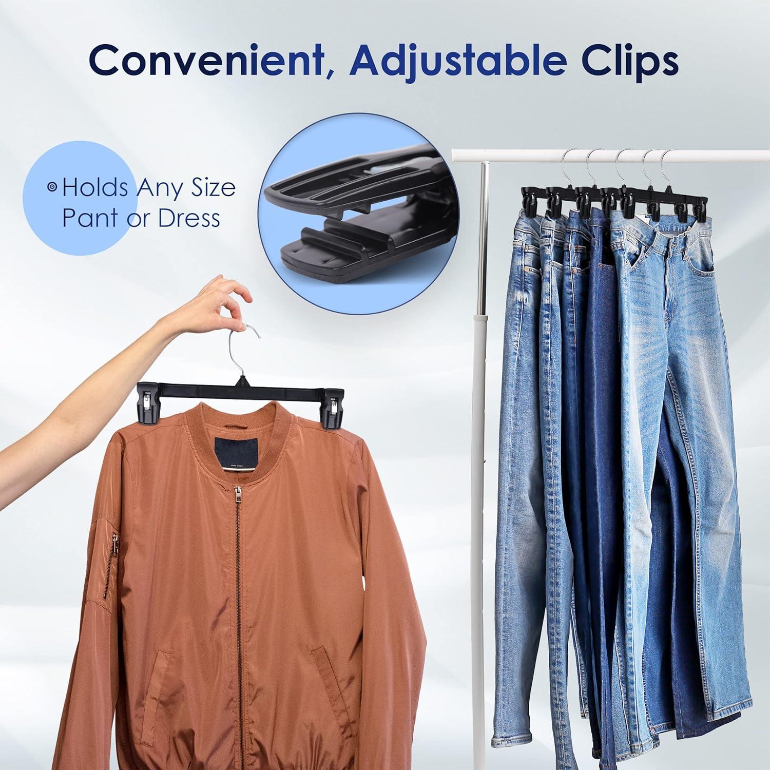 Perchas Central 30 Pack con Clips 25.4 cm para Pantalones