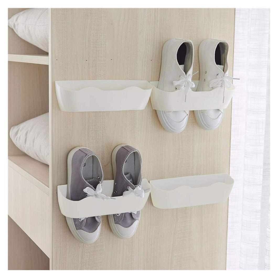 Estante para Zapatos Yocice SM02 4pcs Montaje en Pared Blanco