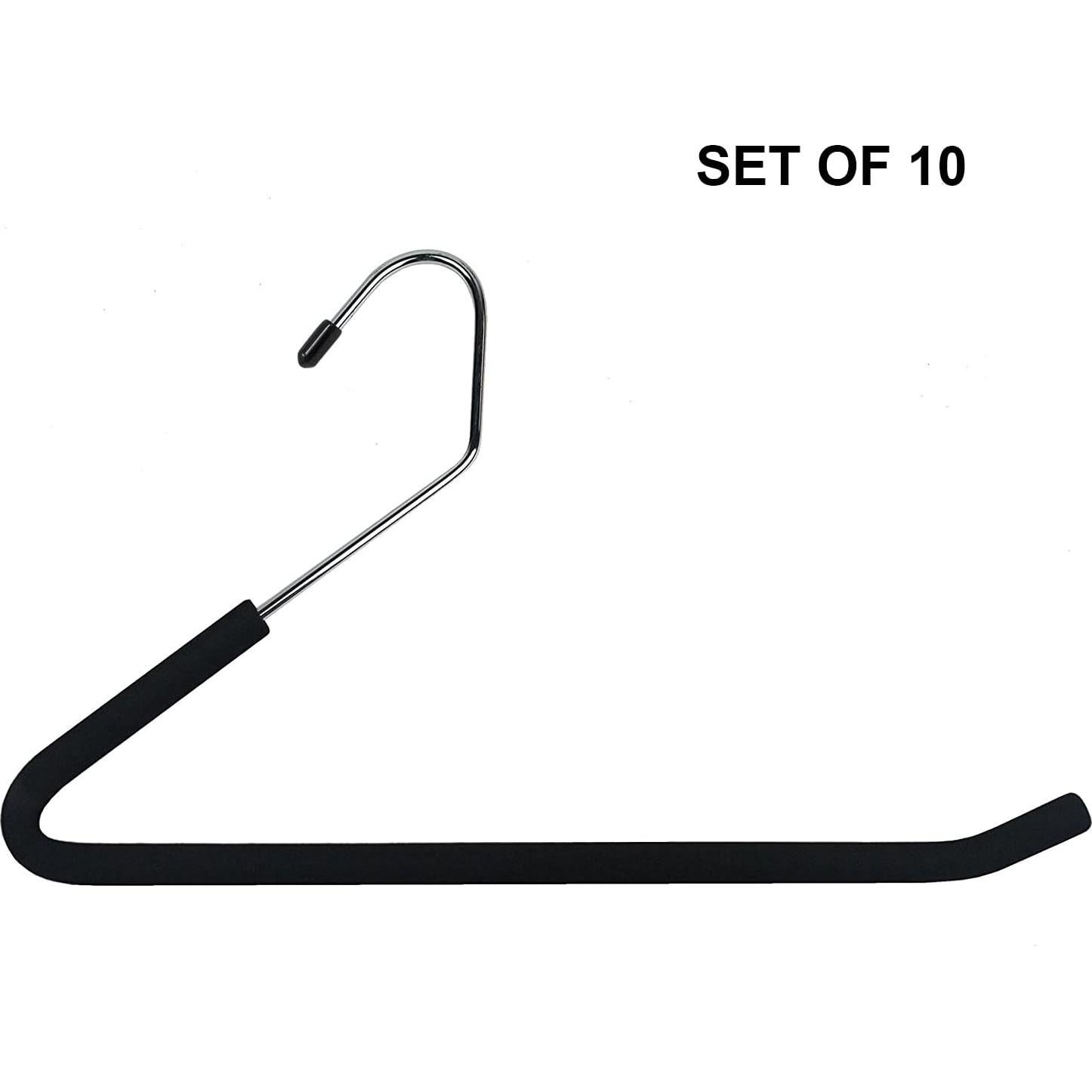 Perchas de Pantalones Antideslizantes Huji - Juego de 10