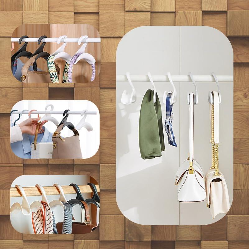 12 Perchas para Bolsos Naturahand de Acrílico Negro