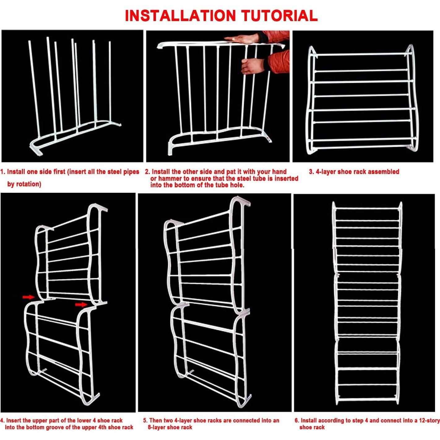 Organizador de Zapatos Colgante sobre la Puerta - 36 Pares
