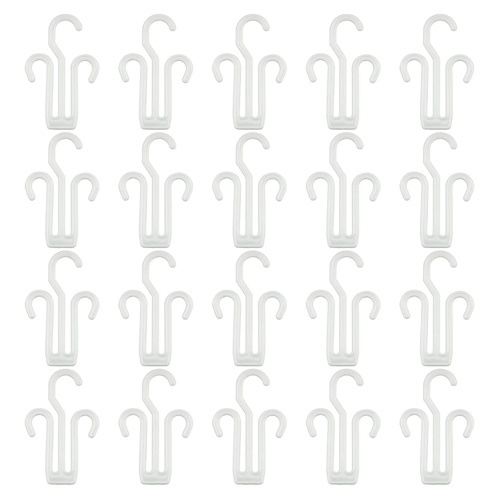 20 Perchas de Secado de Zapatos IFAMIO Plástico Blanco 16x10 cm