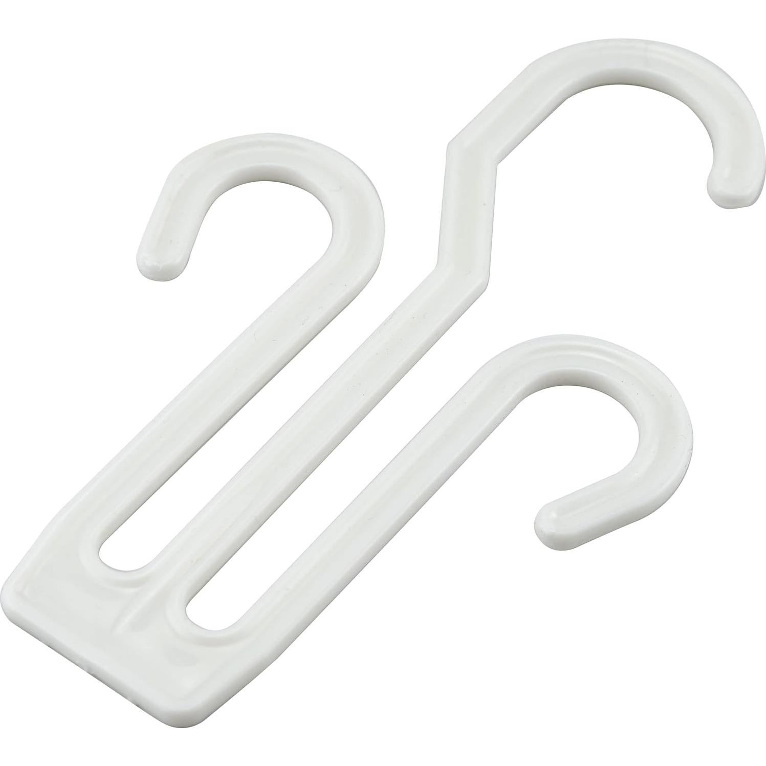 20 Perchas de Secado de Zapatos IFAMIO Plástico Blanco 16x10 cm