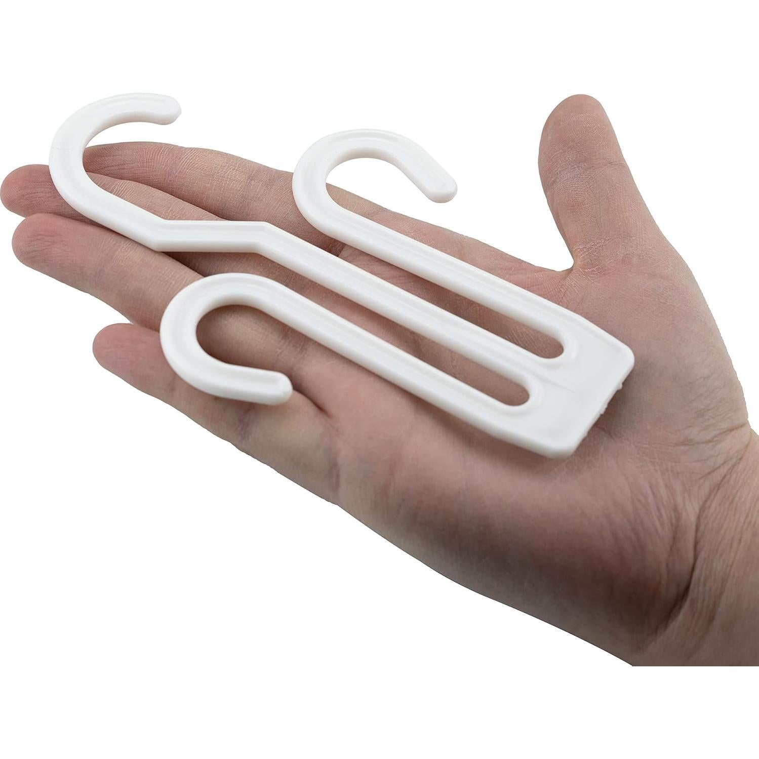 20 Perchas de Secado de Zapatos IFAMIO Plástico Blanco 16x10 cm