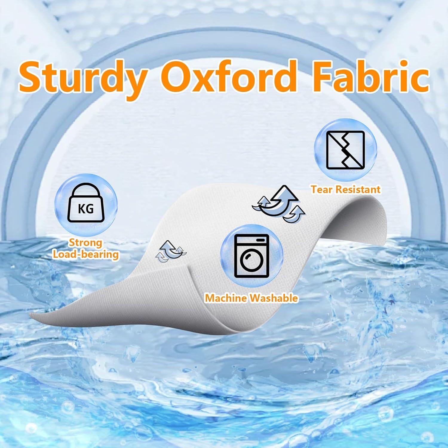 Organizador de Zapatos MSLOVE, 12 Bolsillos Malla, Blanco, 2 Pzs