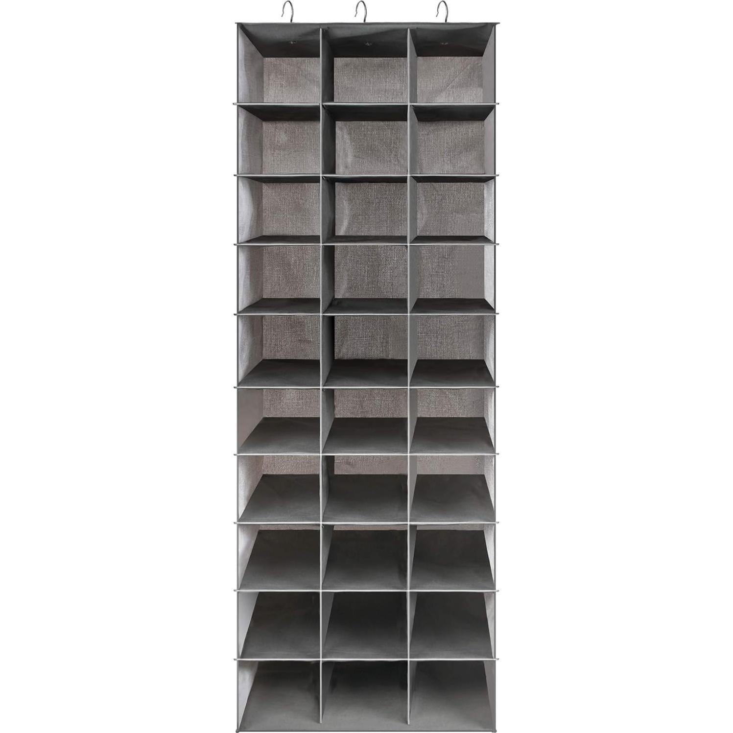 Organizador de Zapatos Colgante Coastal Rose 30 Compartimentos Gris