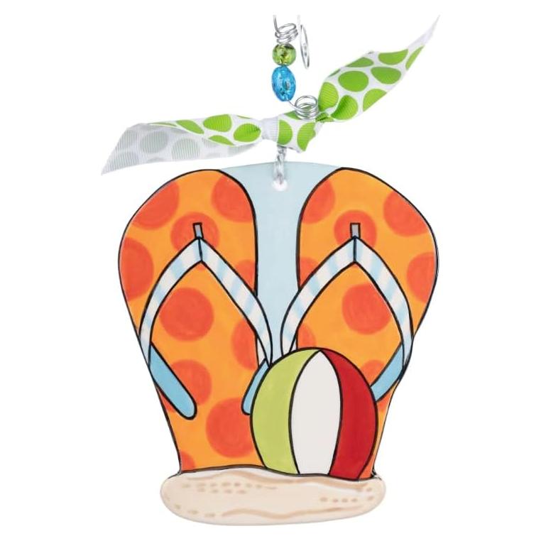 Adornos Navideños de Cerámica Pintados a Mano Glory Haus Chancla