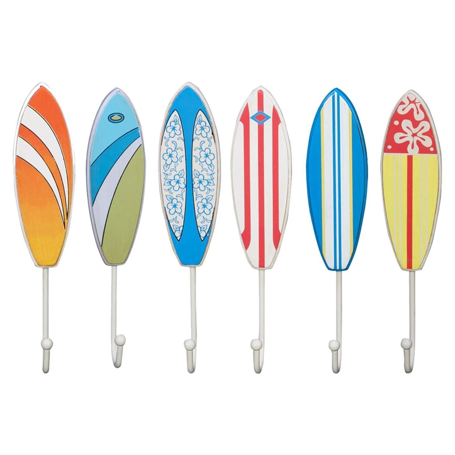 Ganchos de Madera para Tabla de Surf Beachcombers 6 Piezas