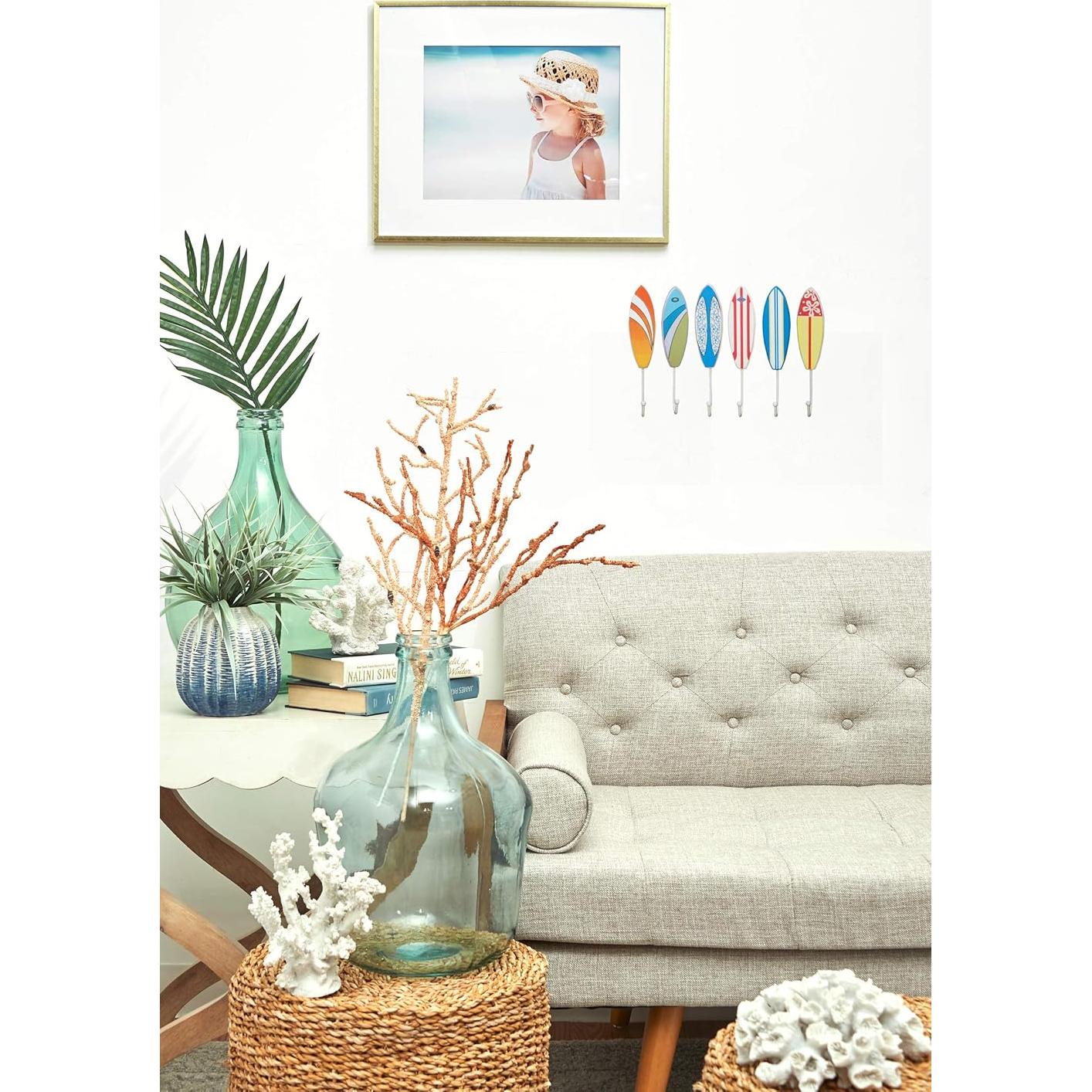 Ganchos de Madera para Tabla de Surf Beachcombers 6 Piezas