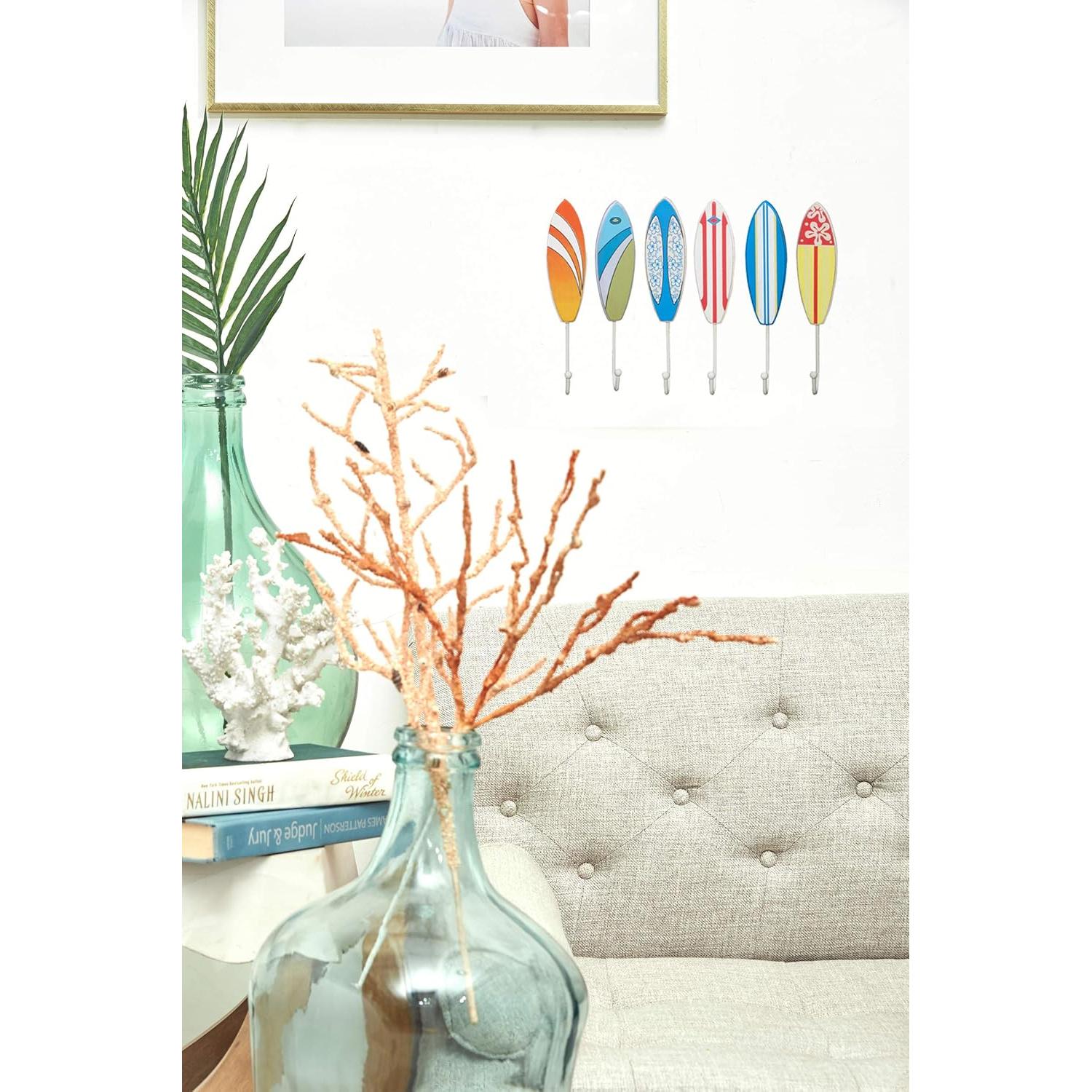 Ganchos de Madera para Tabla de Surf Beachcombers 6 Piezas