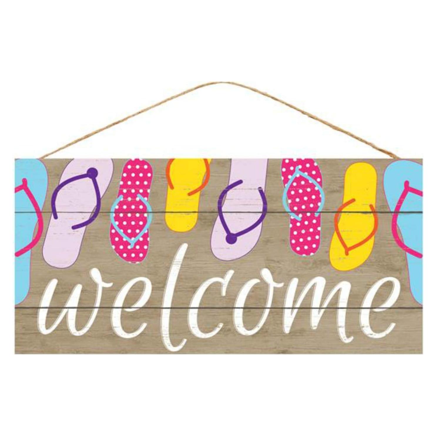 Cartel de Bienvenida Chanclas Craig Bachman 31.75 cm