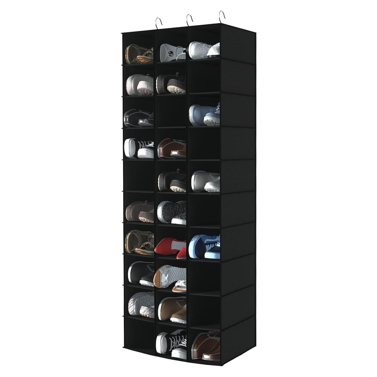 Organizador Colgante de Zapatos Libeder 30 Secciones Negro