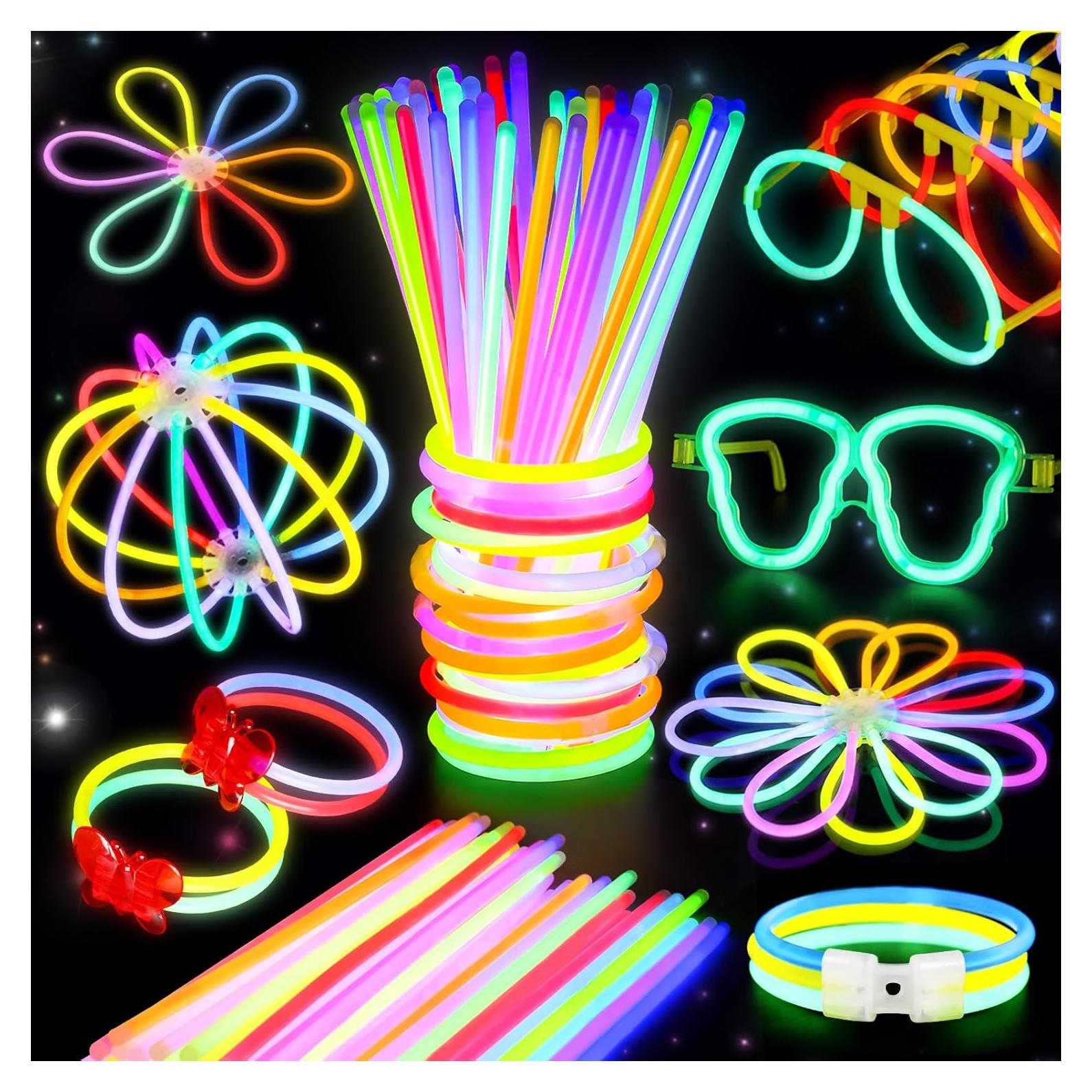 BUDI 467 Pcs Palos Brillantes para Fiesta y Decoración